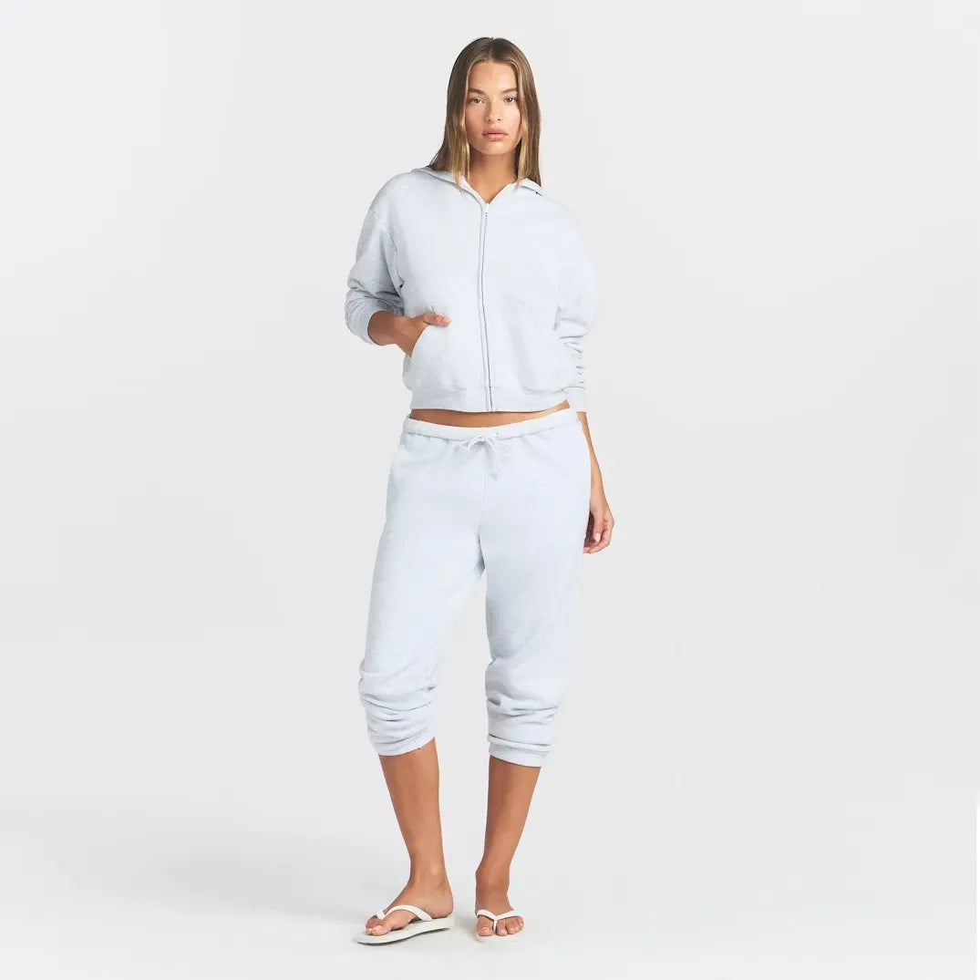 Cotton fleece classic zip up hoodie-SKIMS-Verso