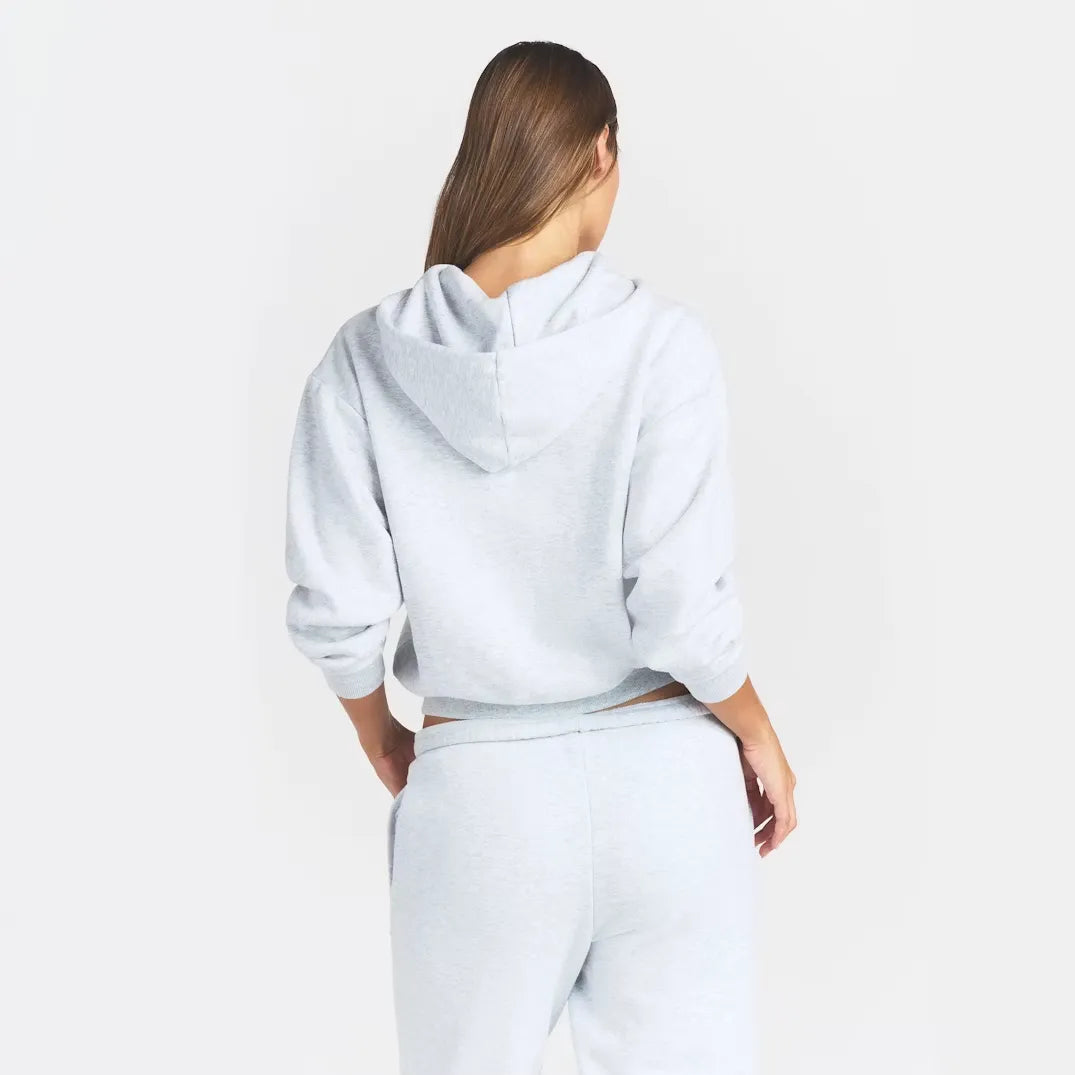 Cotton fleece classic zip up hoodie-SKIMS-Verso