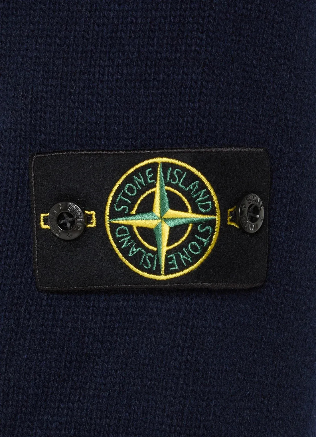 Button-up jumper with felt trims-STONE ISLAND-Verso