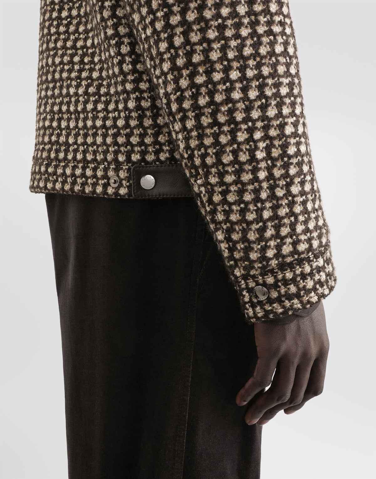 Quilted Jacket in Houndstooth-DOLCE&GABBANA-Verso