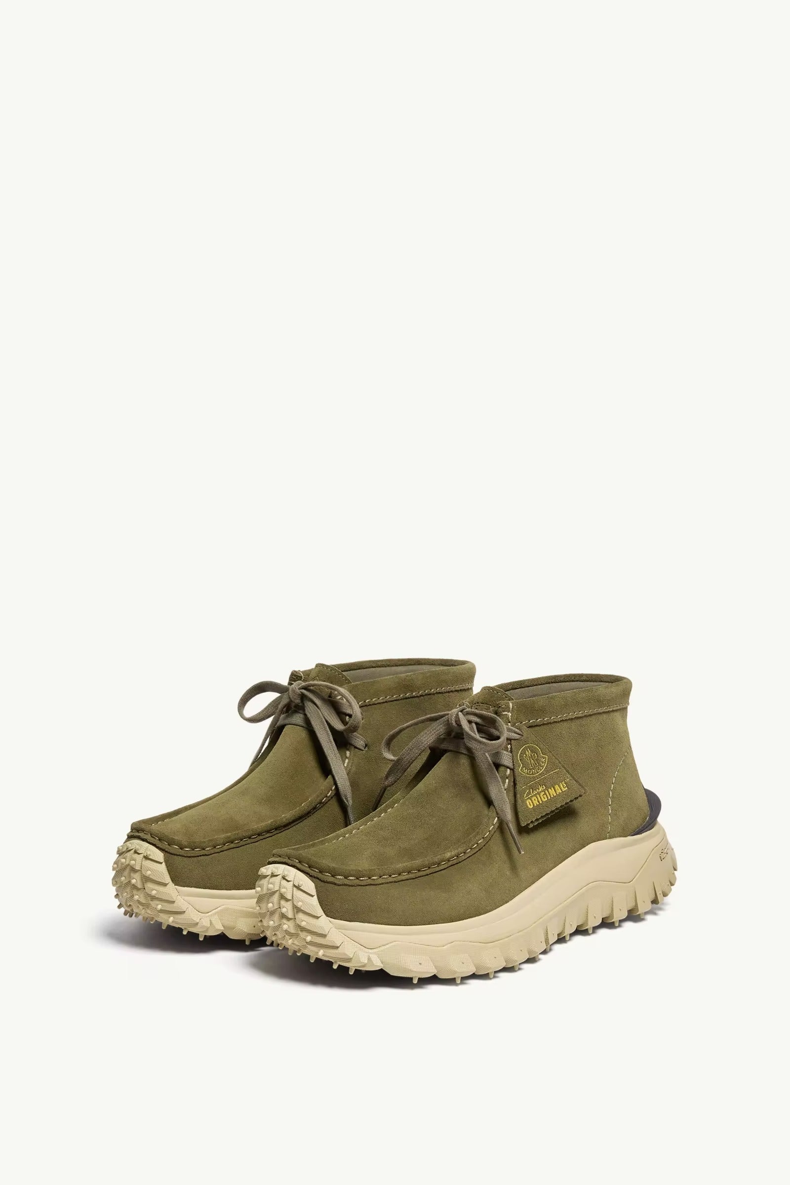 Moncler + Clarks Originals Trailgrip Wallabee GTX Suede Boots-MONCLER-Verso