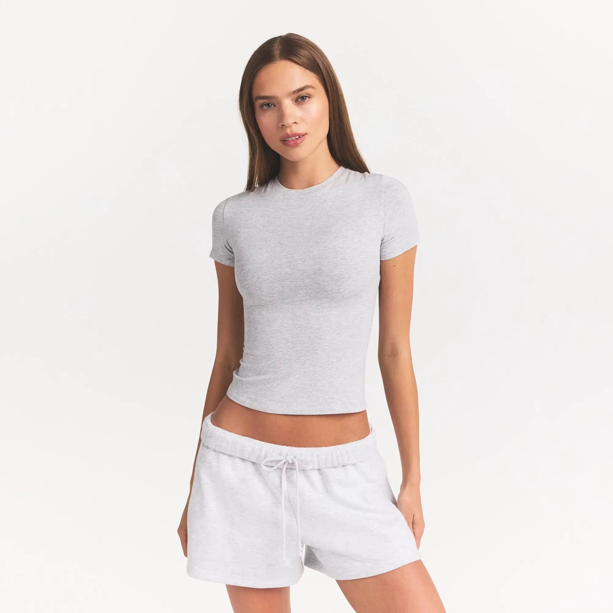 Cotton Jersey T-Shirt-SKIMS-Verso