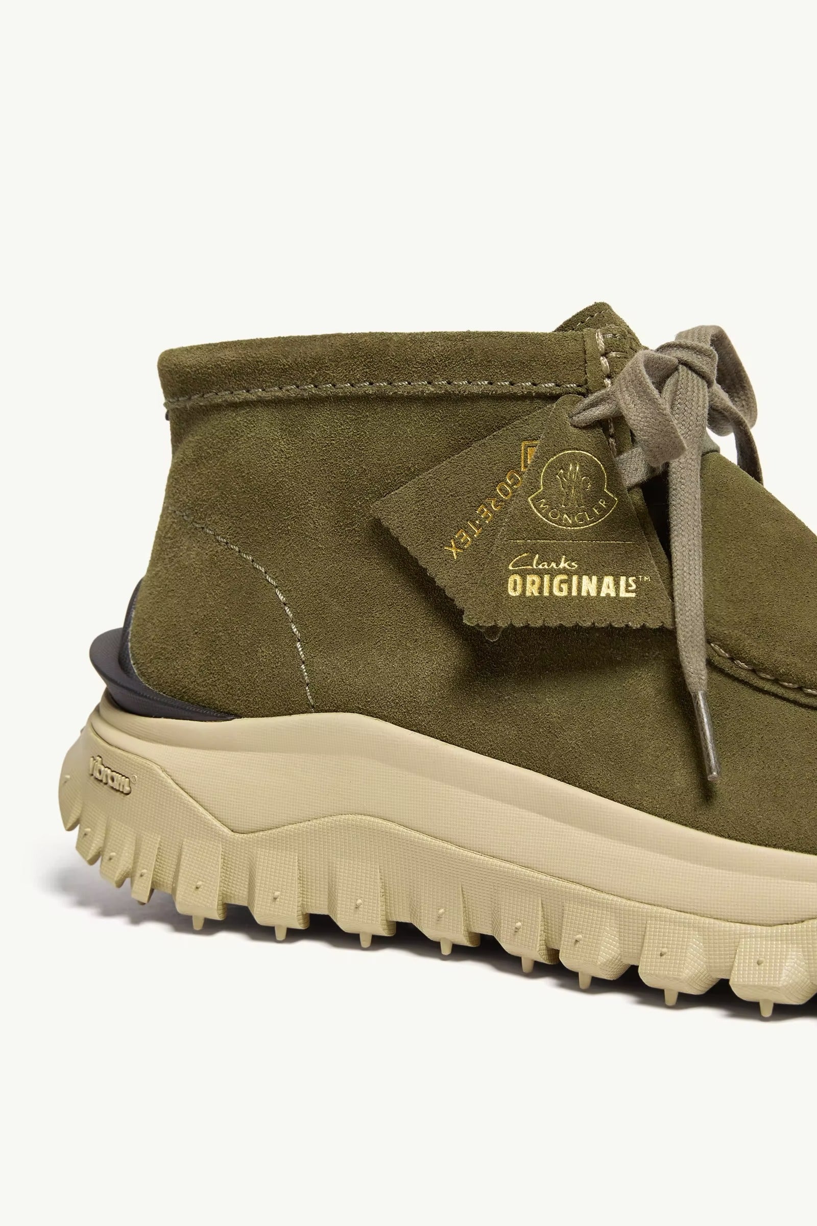Moncler + Clarks Originals Trailgrip Wallabee GTX Suede Boots-MONCLER-Verso