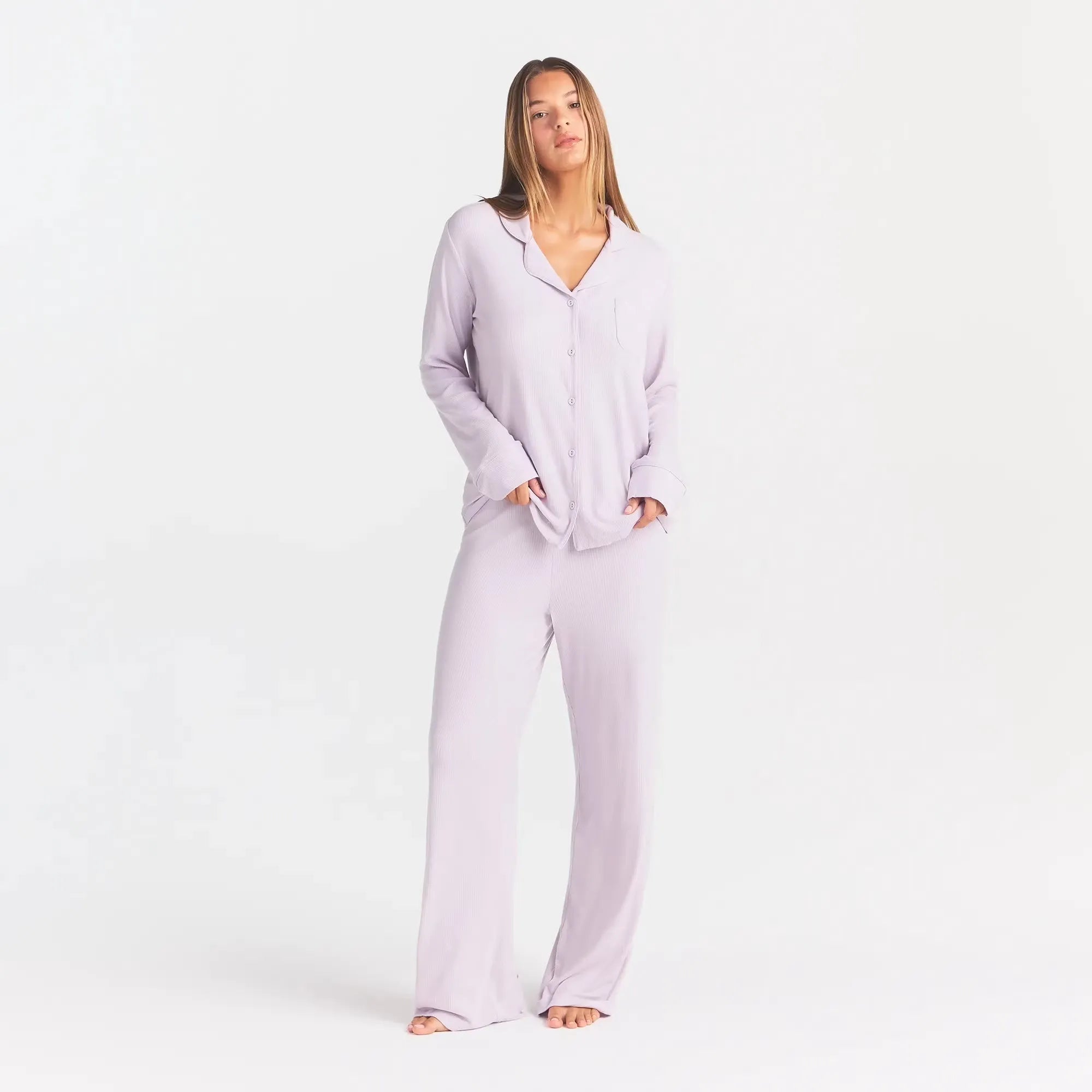 Soft lounge rib sleep set-SKIMS-Verso