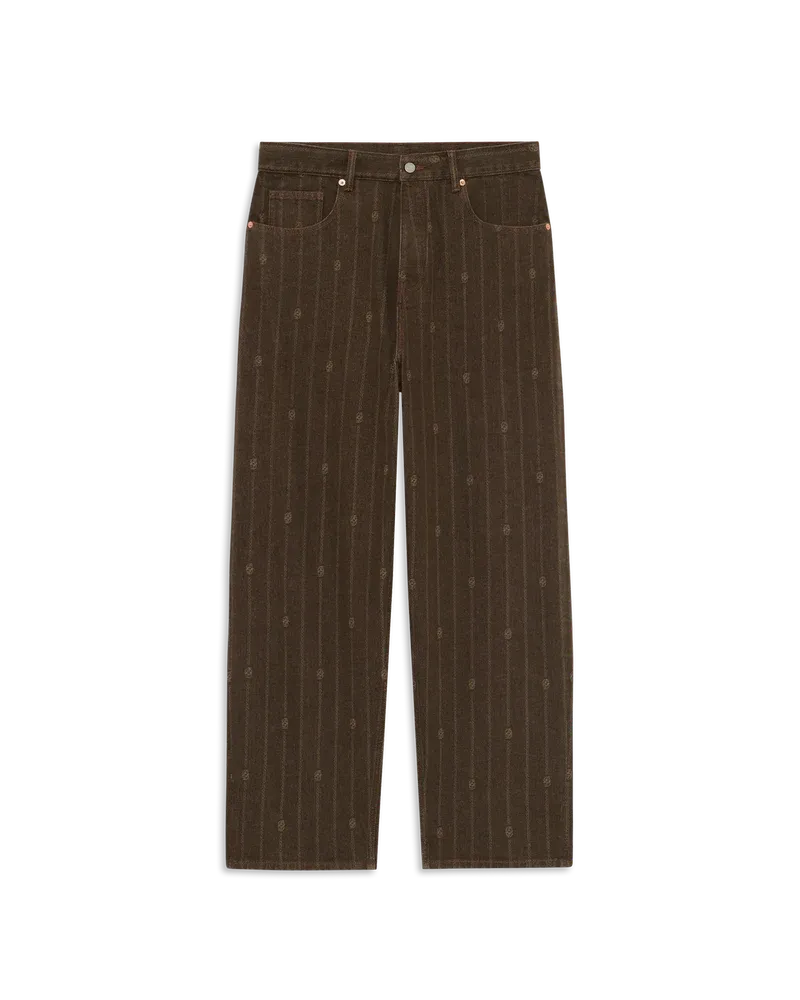 Monogram baggy jeans