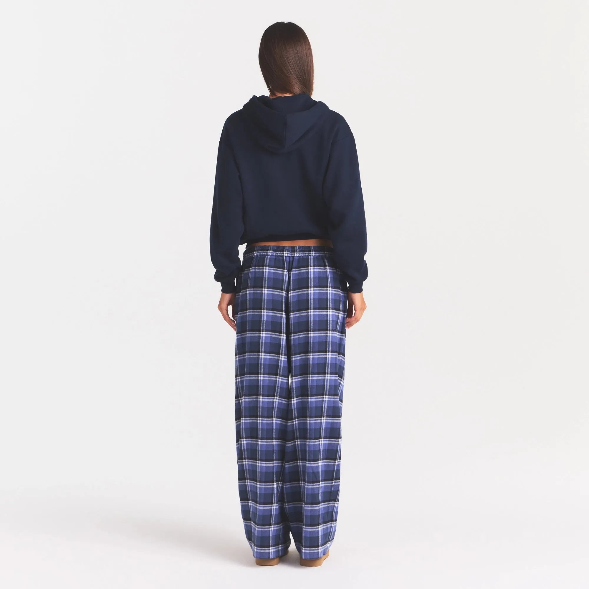 Cotton fleece classic zip up hoodie-SKIMS-Verso