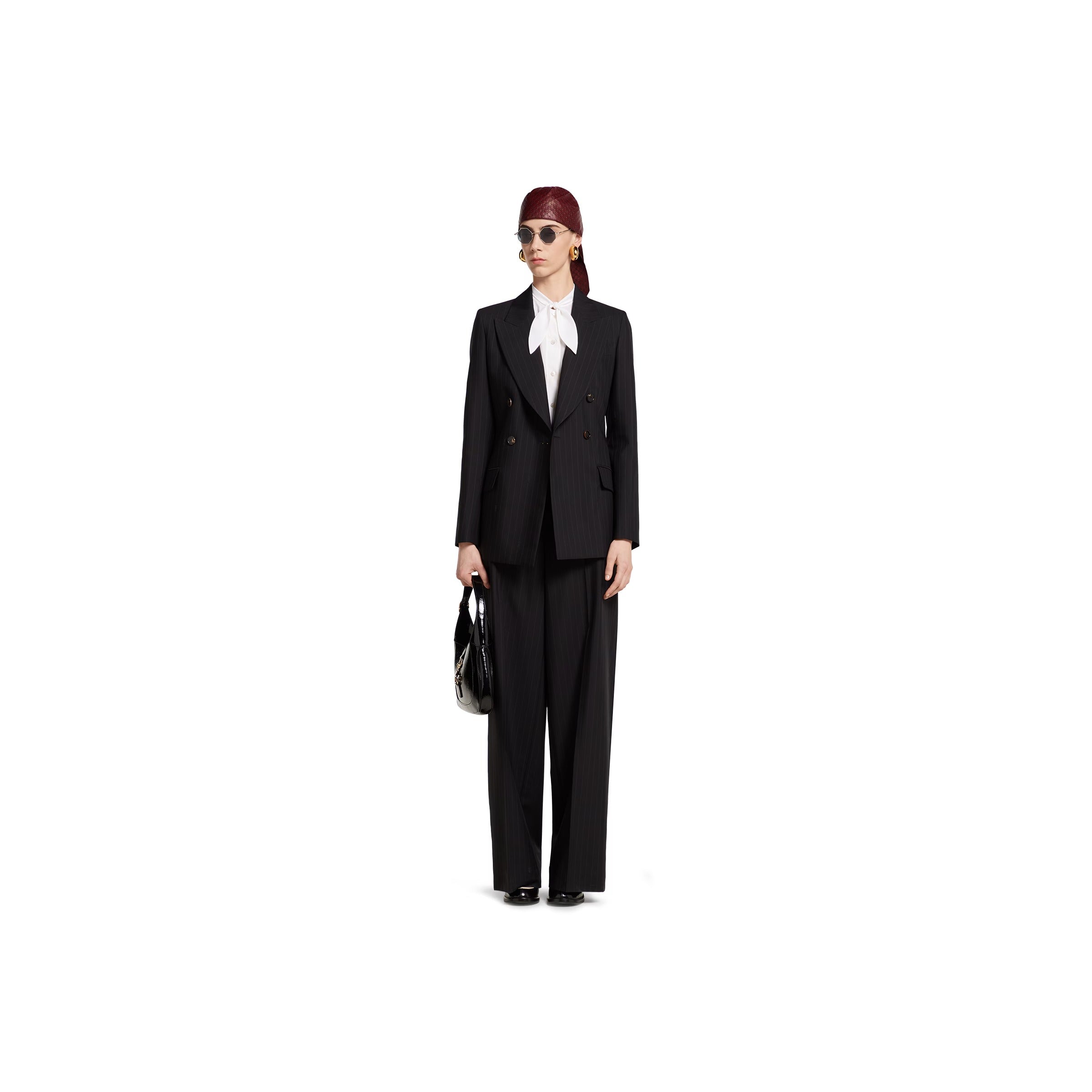 Pinstripe gucci wool jacquard jacket