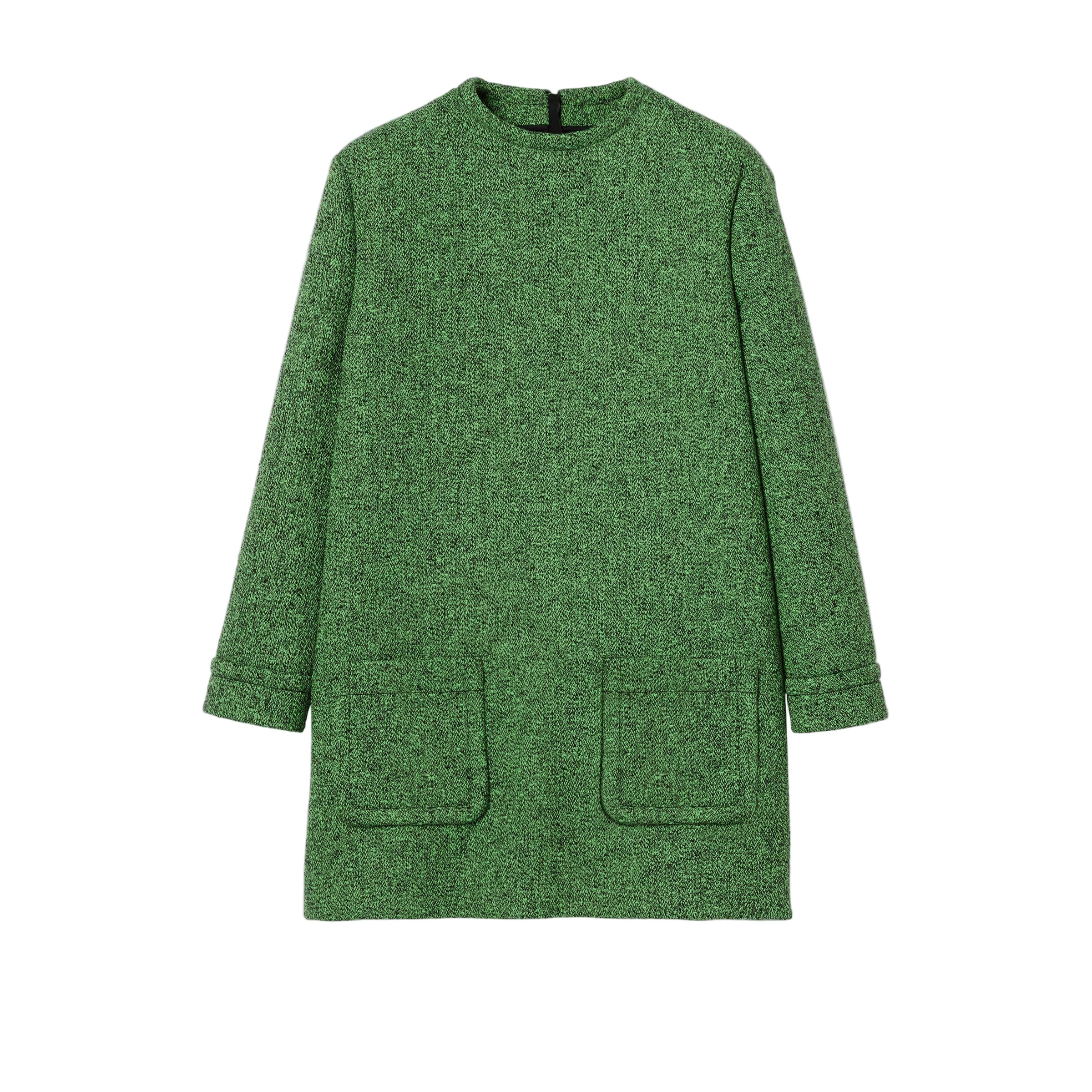 Cotton wool mouliné dress