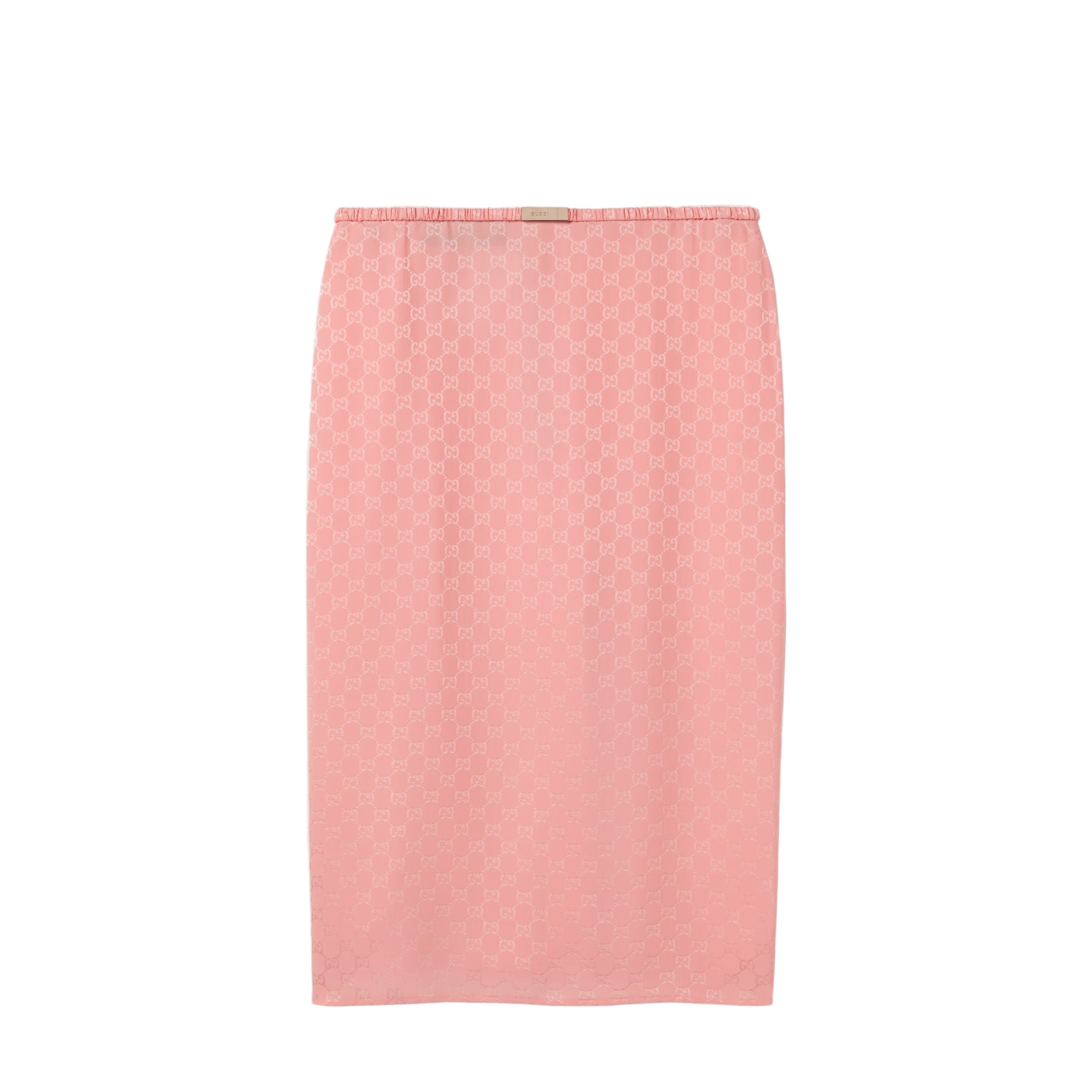 Gg silk jacquard skirt