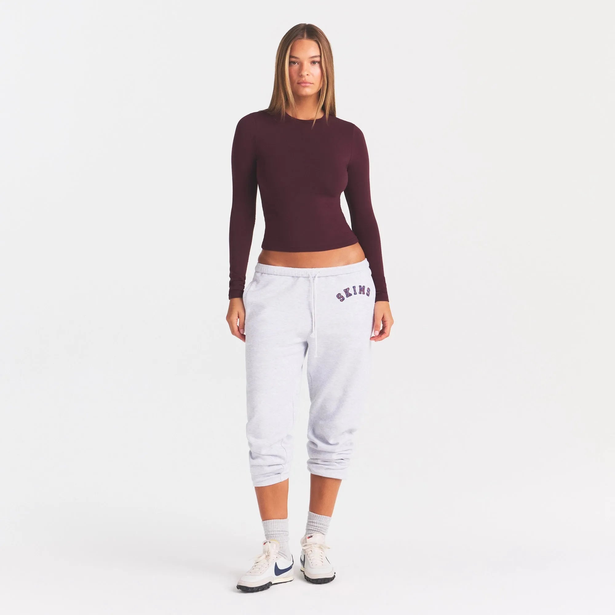 Cotton jersey long sleeve t-shirt-SKIMS-Verso