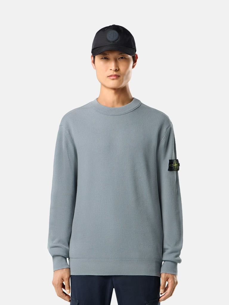 Regular-fit crewneck jumper-STONE ISLAND-Verso