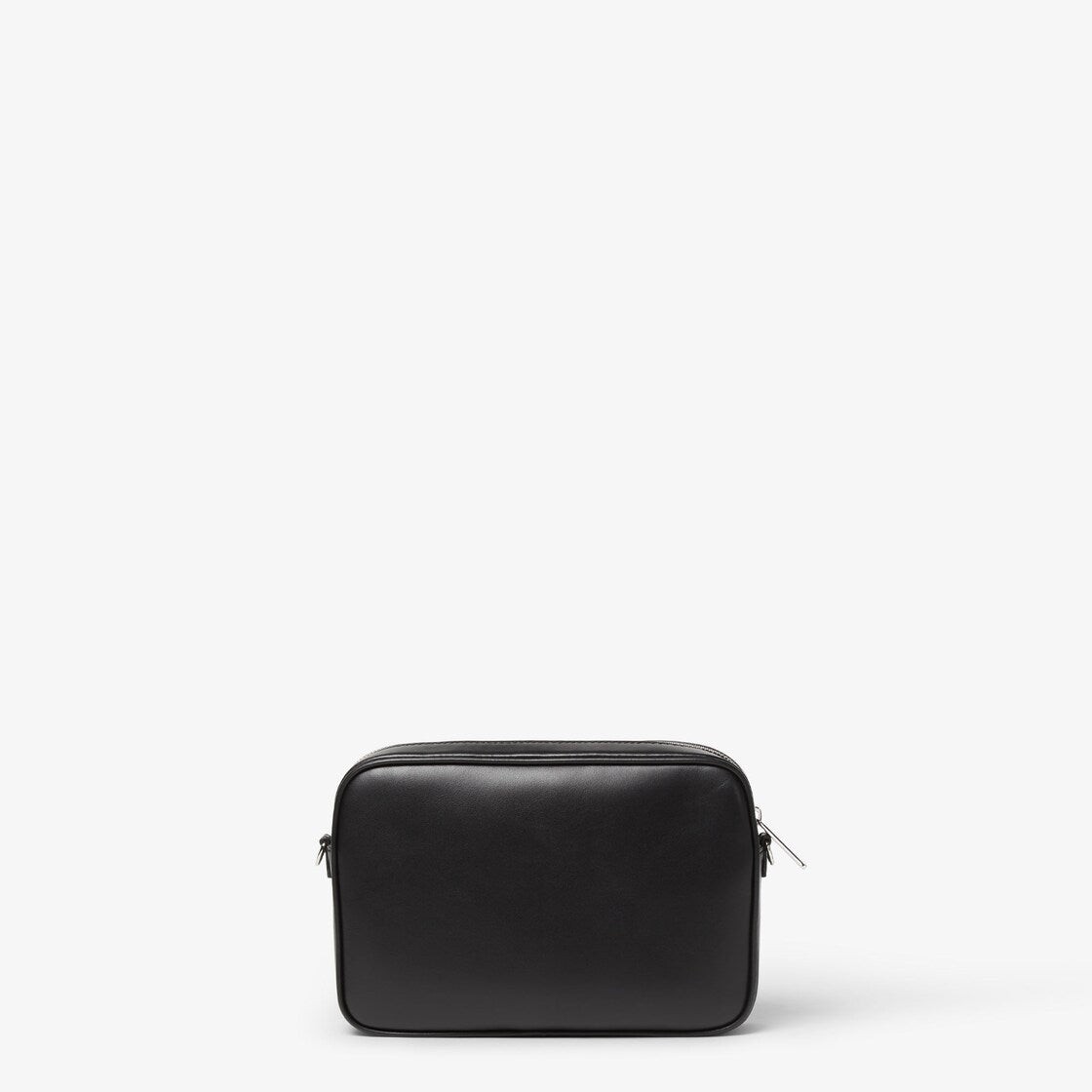 Black leather and black ff canvas bag