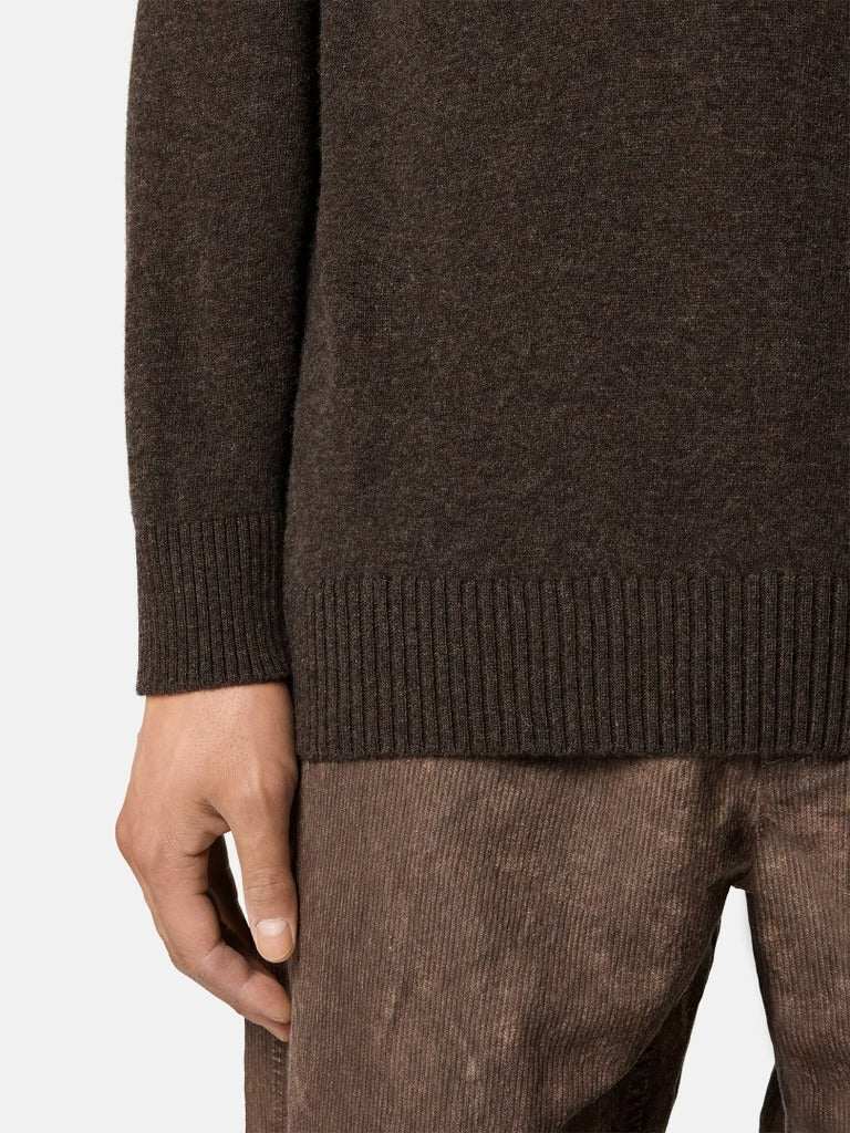 Loose-fit polo collar jumper with button placket-STONE ISLAND-Verso