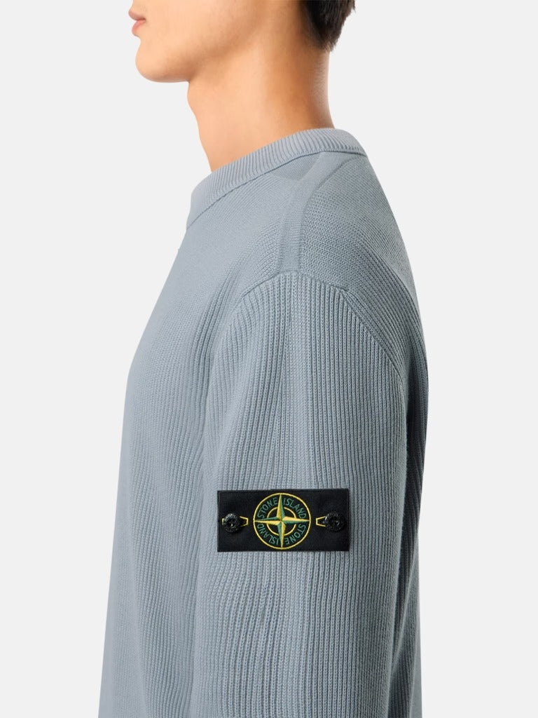 Regular-fit crewneck jumper-STONE ISLAND-Verso