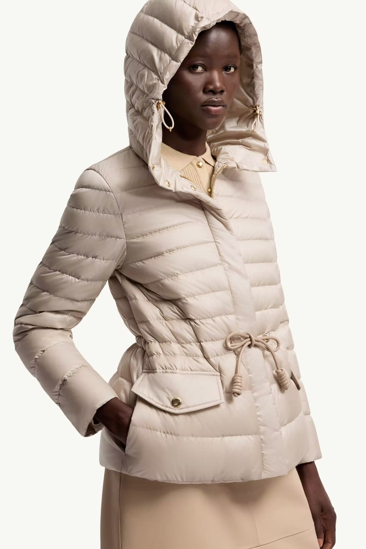 Raies Hooded Short Down Jacket