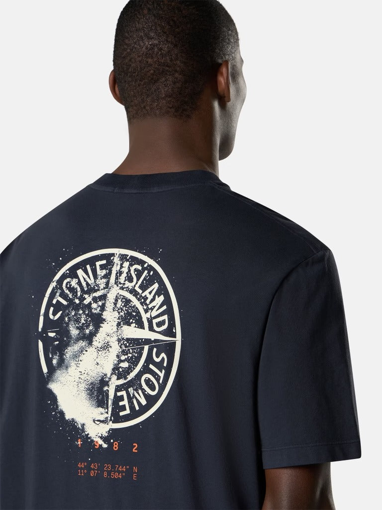 Regular-fit t-shirt with ‘desert’ print-STONE ISLAND-Verso