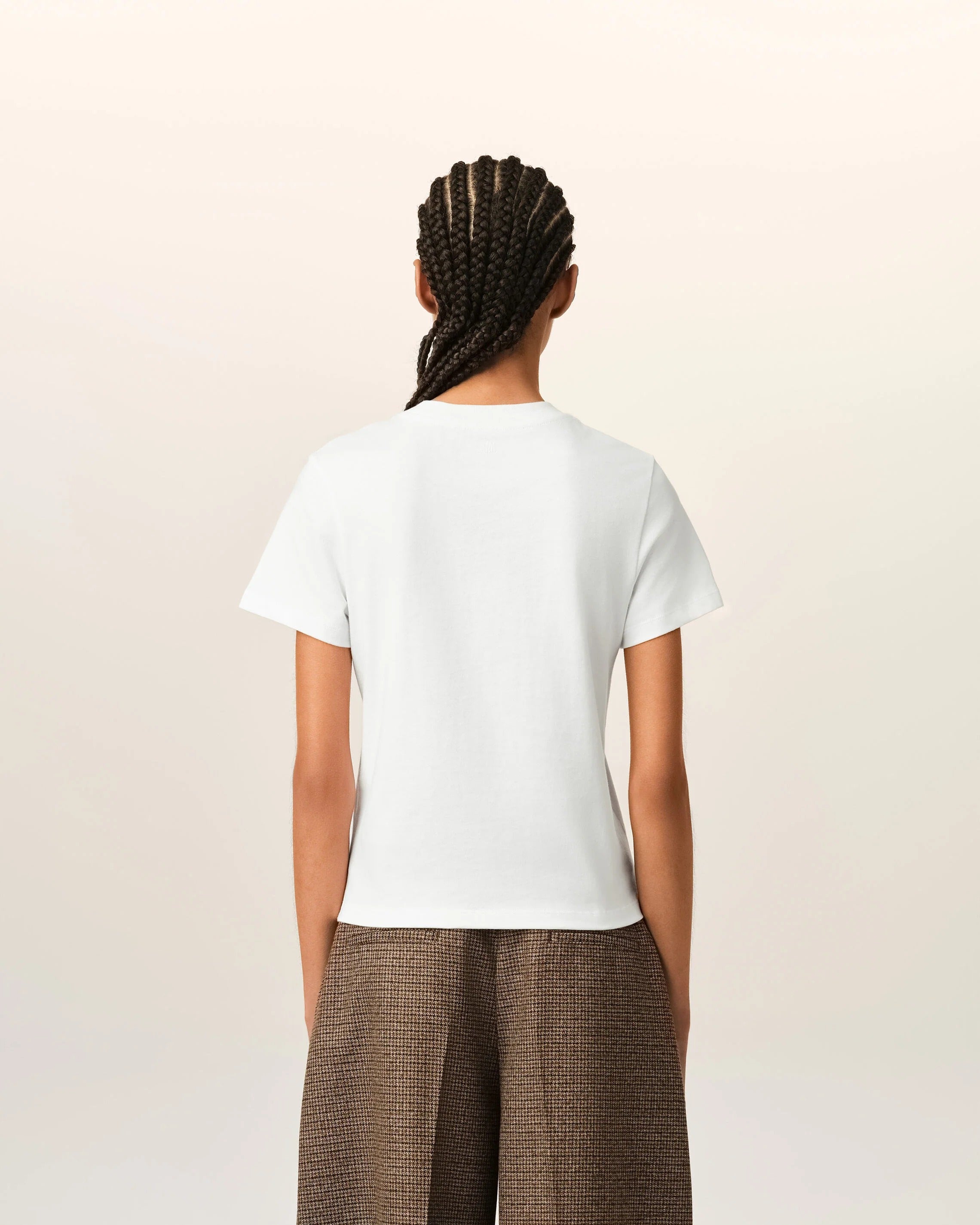 Cotton t-shirt with ami de coeur-AMI-Verso