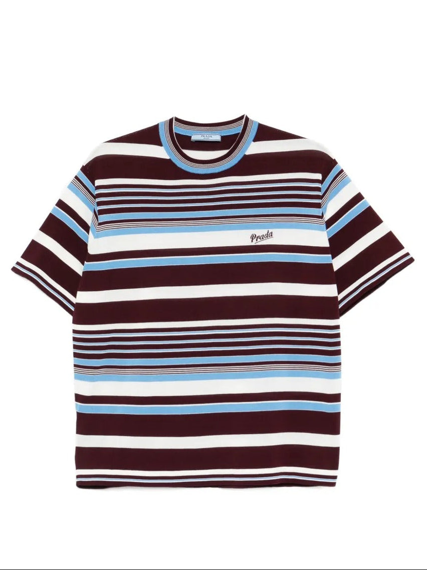 Logo-detail Striped T-shirt