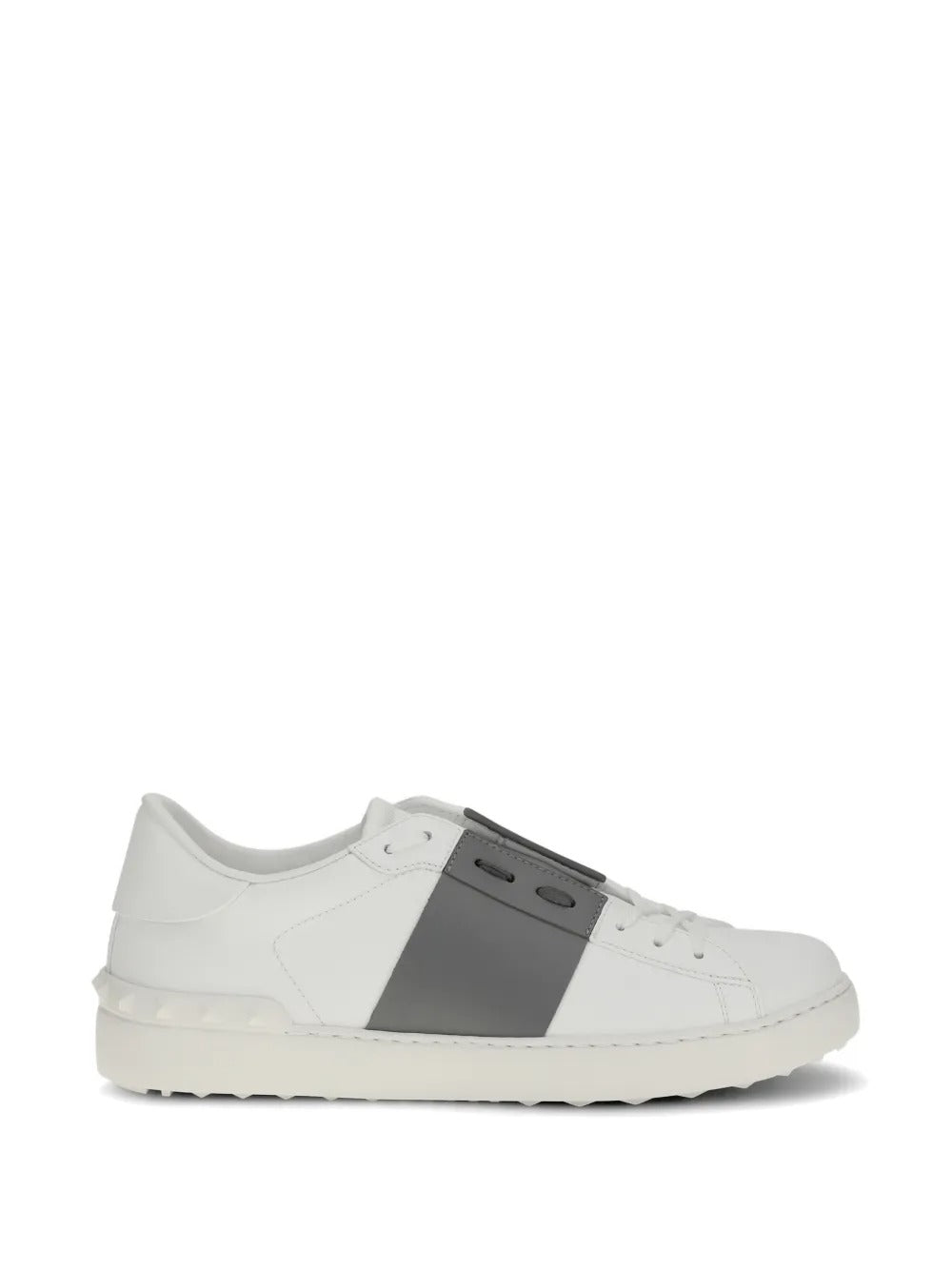 Leather band open sneakers-VALENTINO-Verso