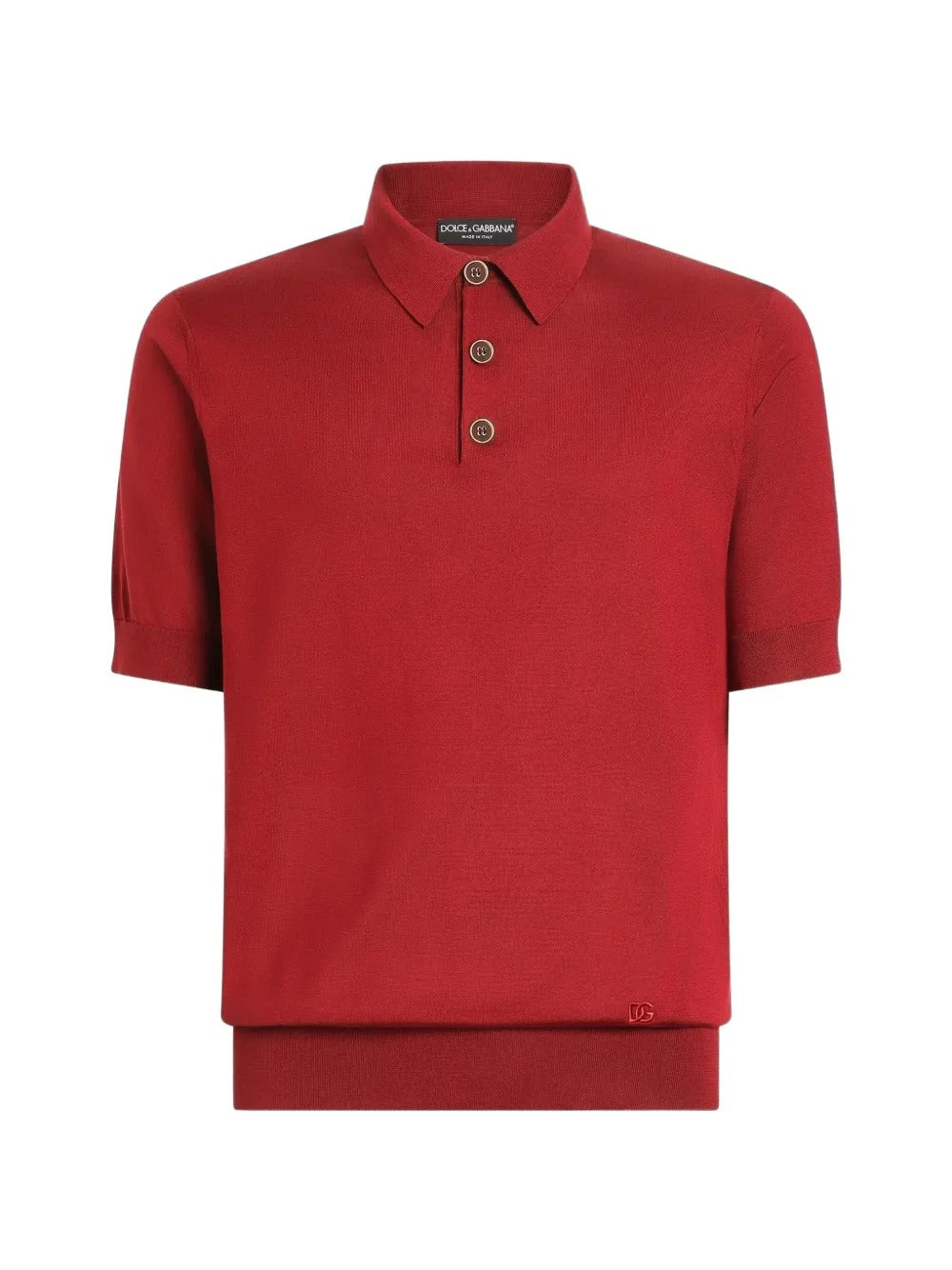Polo shirt in smooth silk