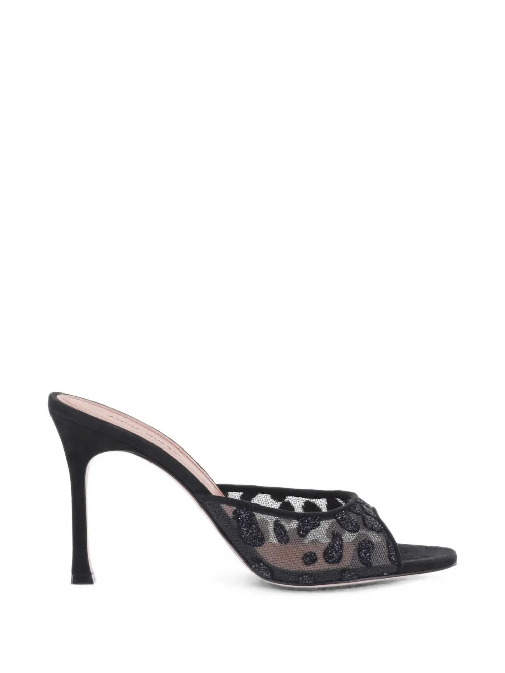 Alexa leopard-print mesh sandals