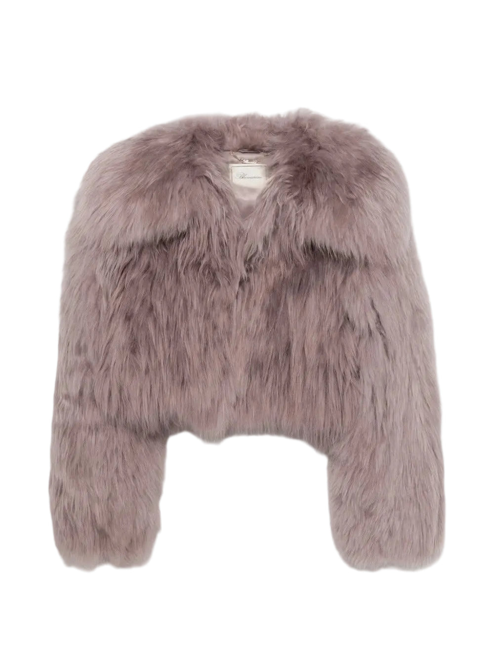 Fur cropped jacket-BLUMARINE-Verso