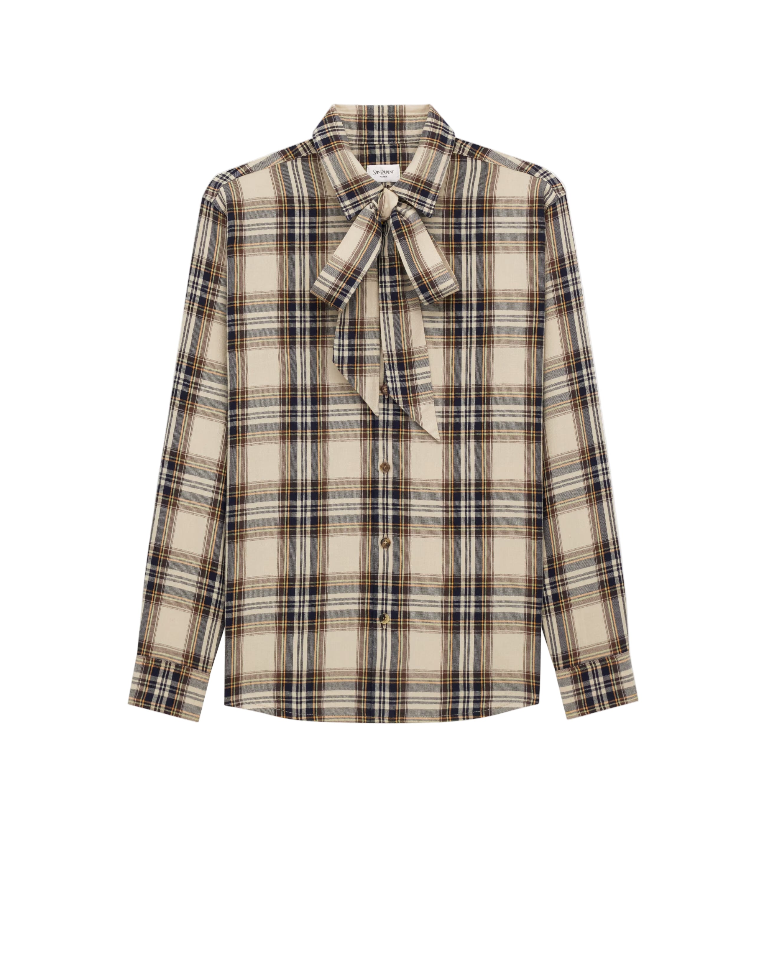 cassandre lavallière shirt in cotton tartan