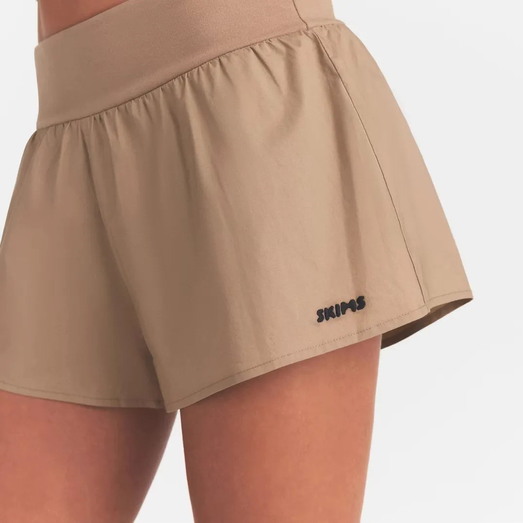 Woven cotton flutter short-SKIMS-Verso