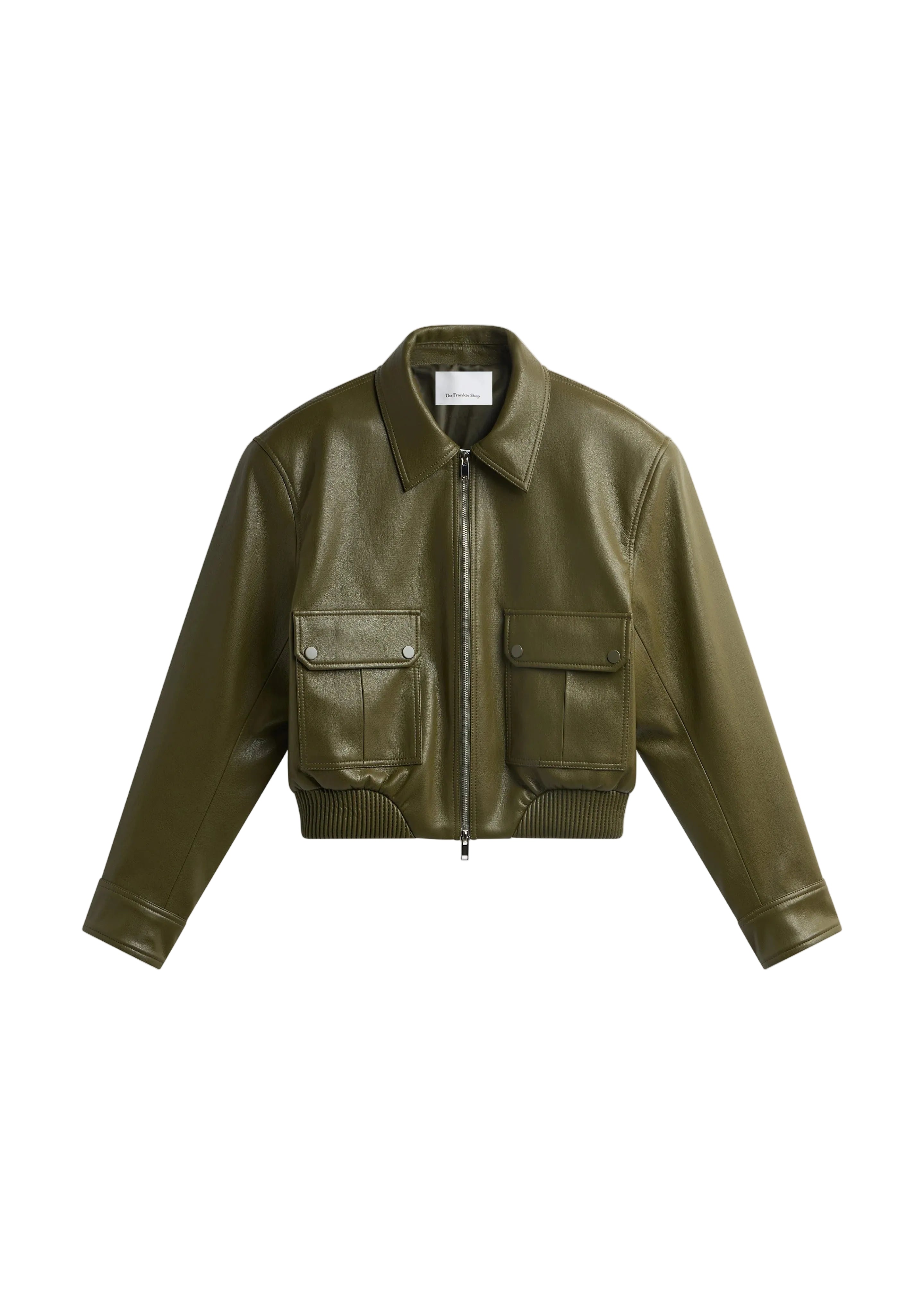Val faux leather padded jacket