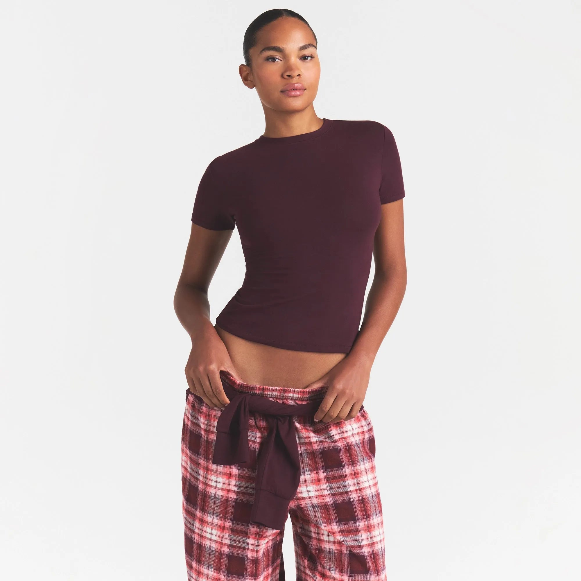 Cotton jersey t-shirt-SKIMS-Verso