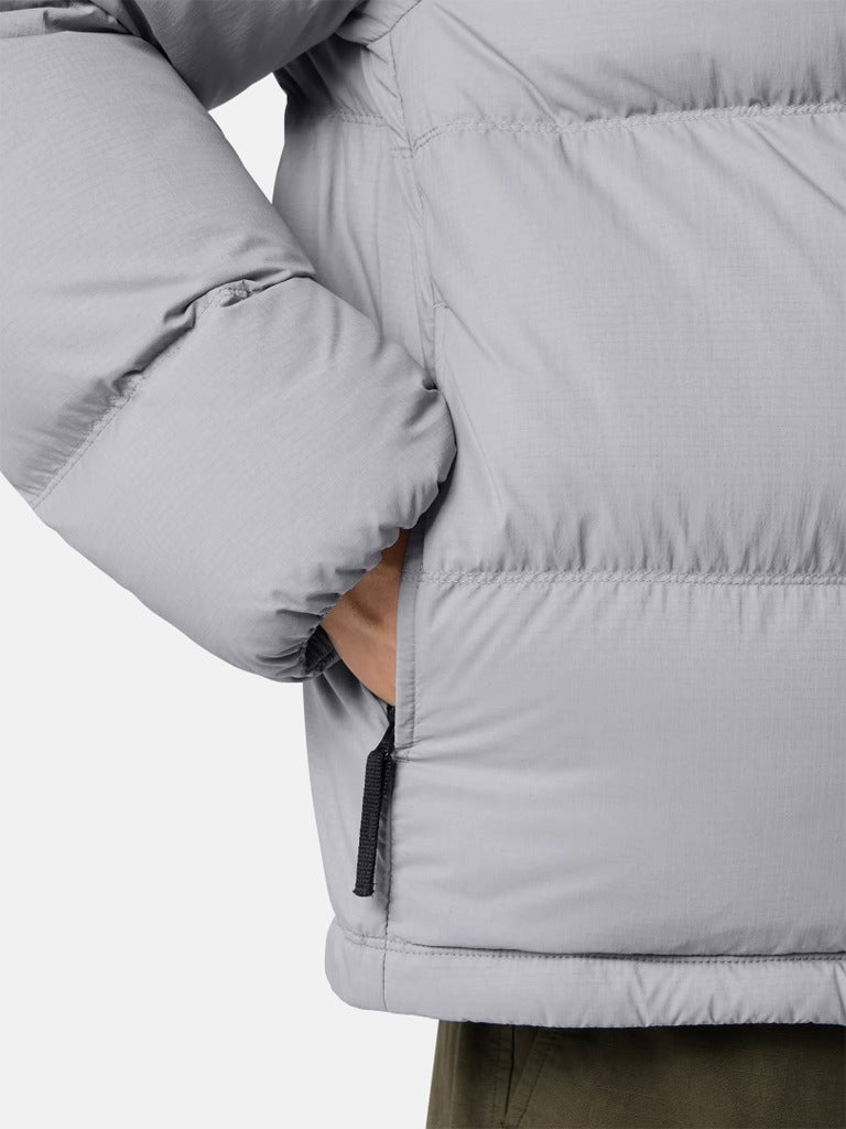 Tear-resistant down jacket with detachable hood-STONE ISLAND-Verso