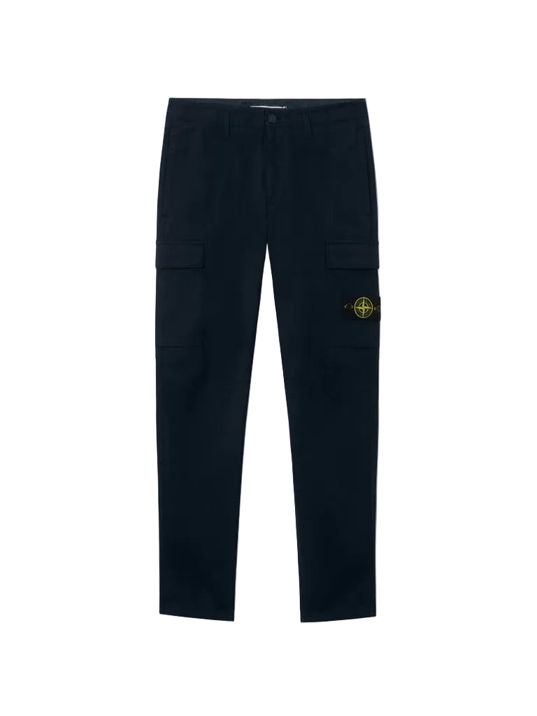 Regular-tapered-fit cargo trousers-STONE ISLAND-Verso