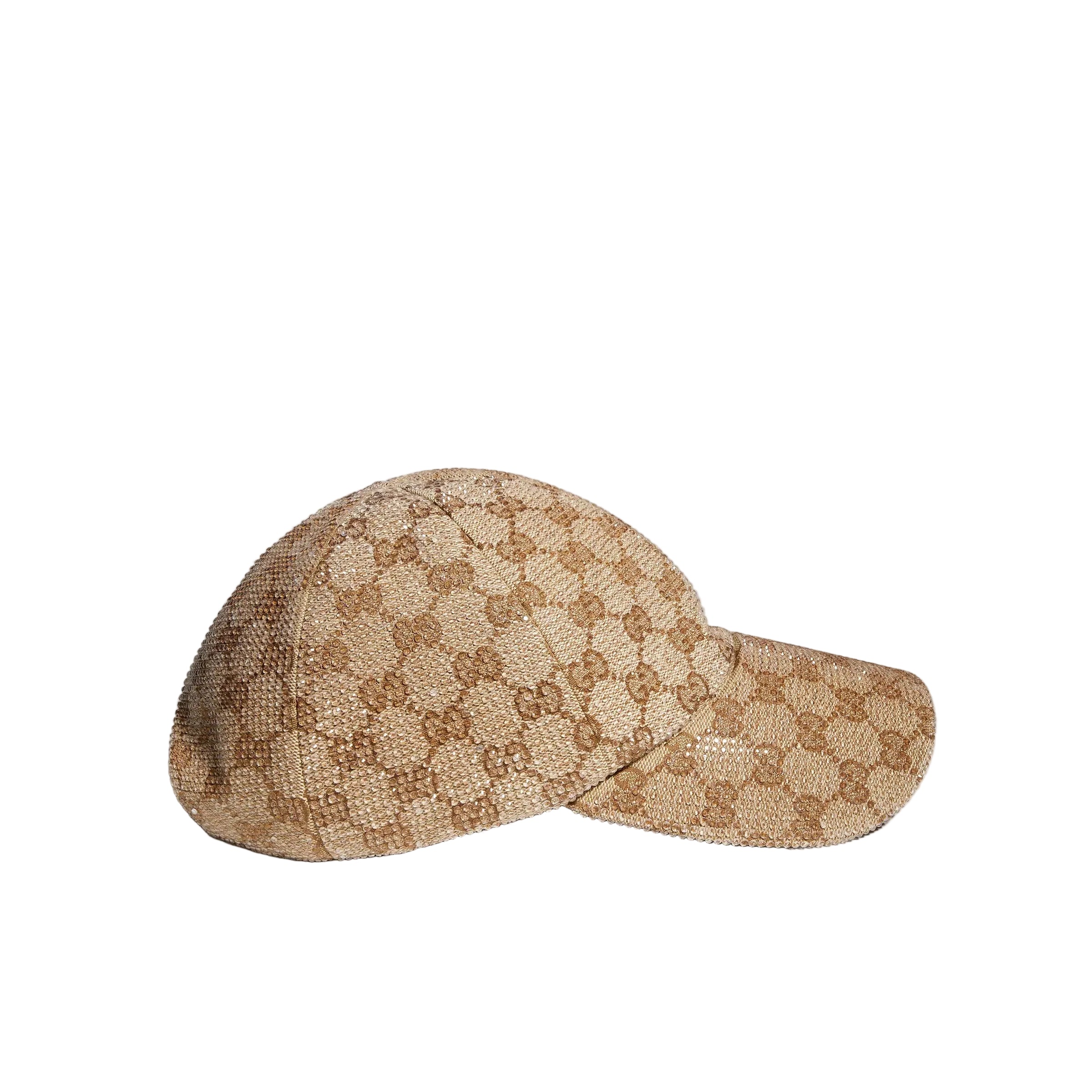 Gg canvas baseball hat with crystals
