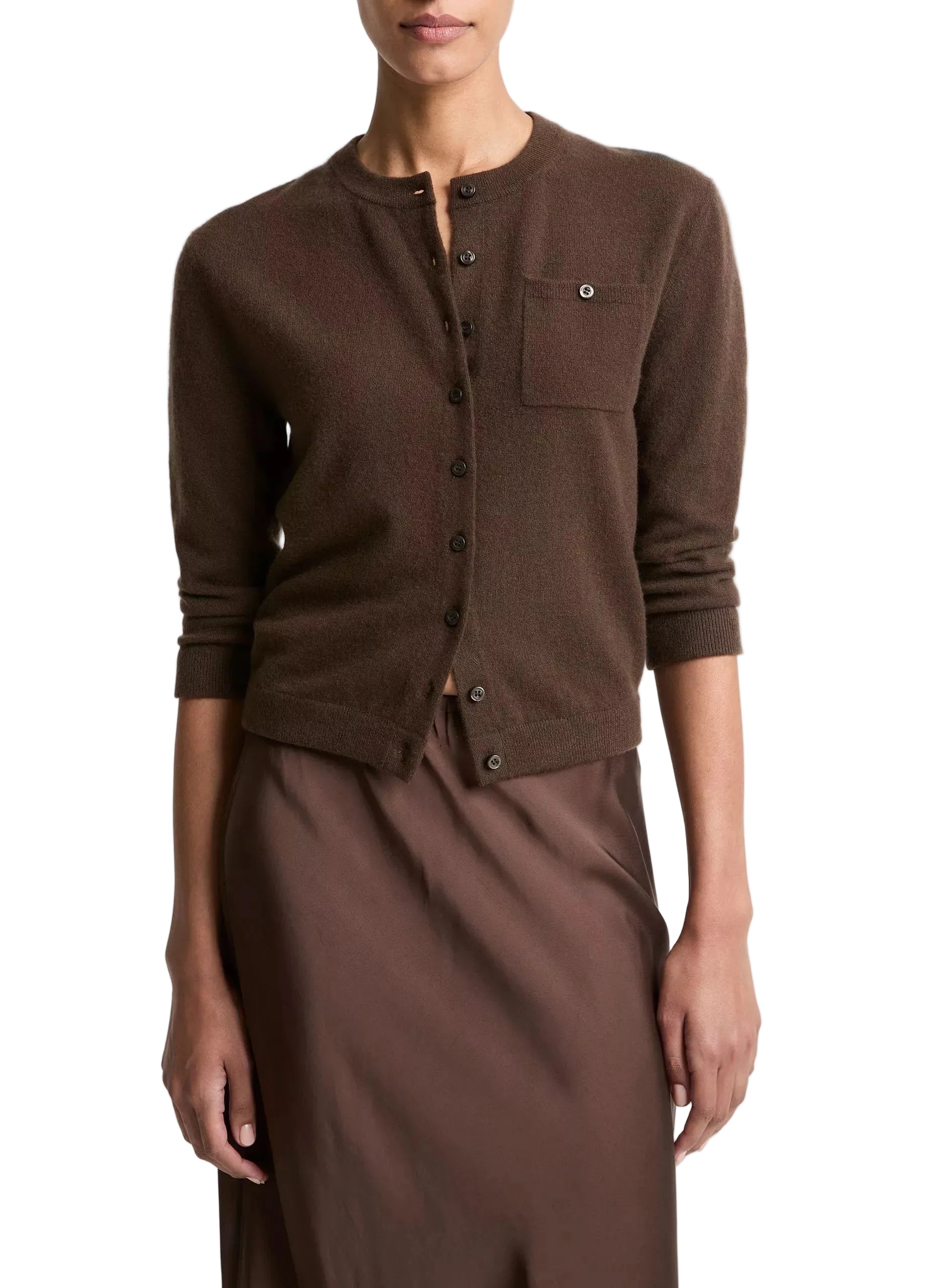 Wool & cashmere-blend pocket cardigan