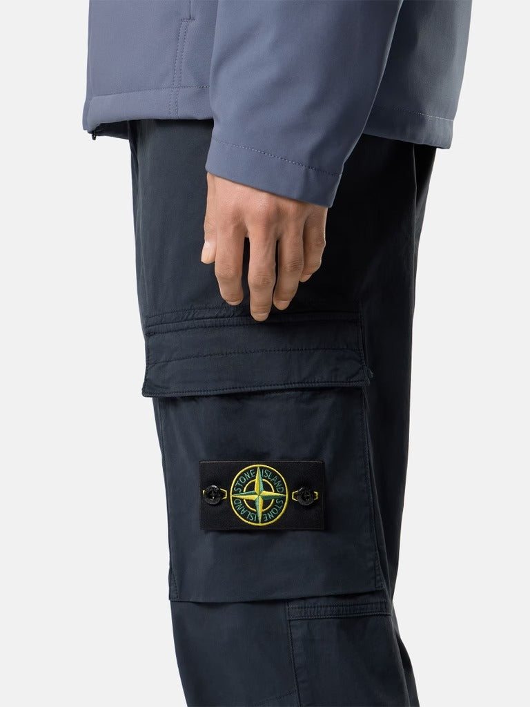 Regular-tapered-fit cargo trousers-STONE ISLAND-Verso
