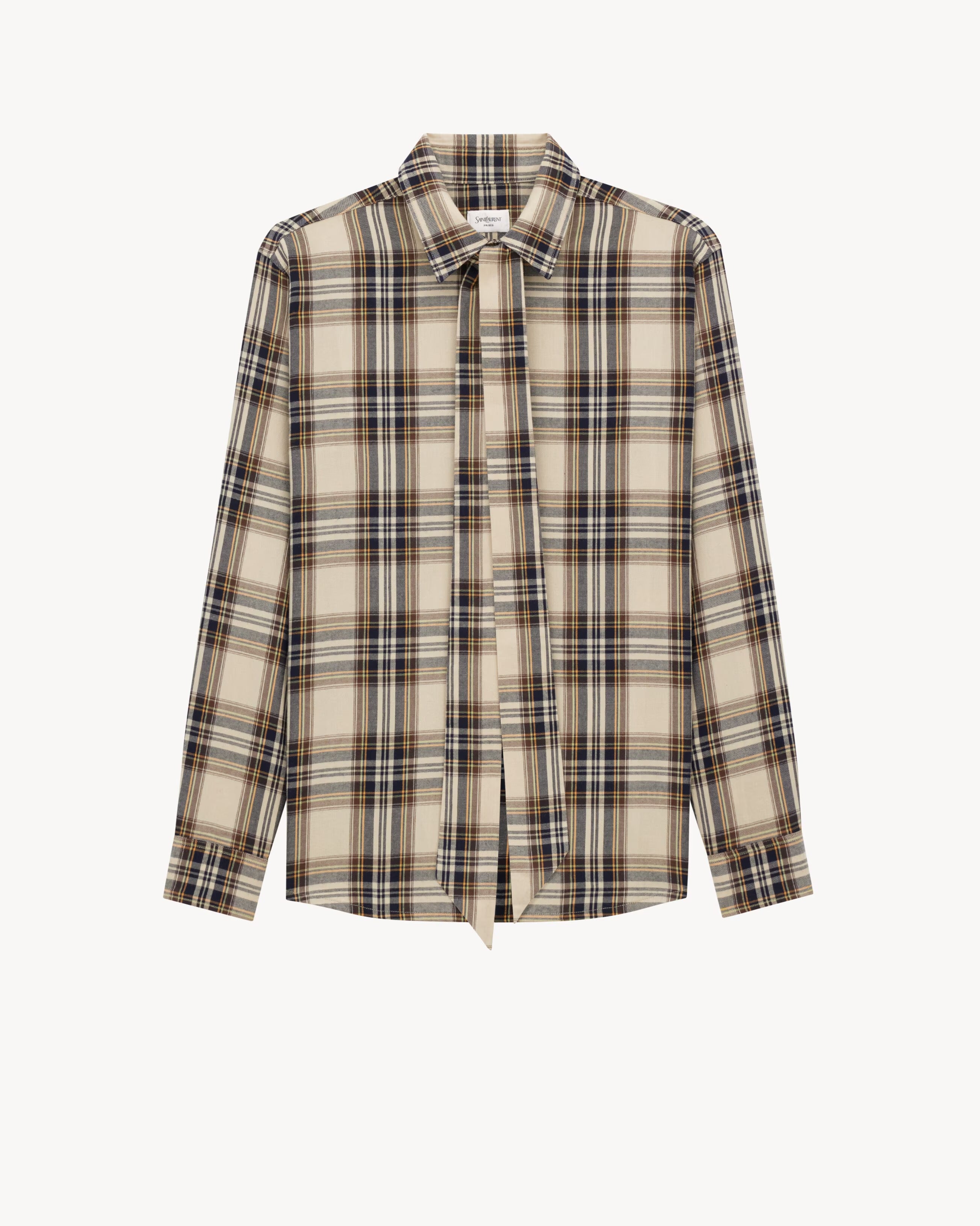cassandre lavallière shirt in cotton tartan