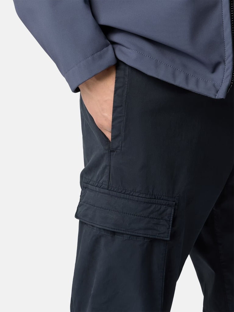 Regular-tapered-fit cargo trousers-STONE ISLAND-Verso