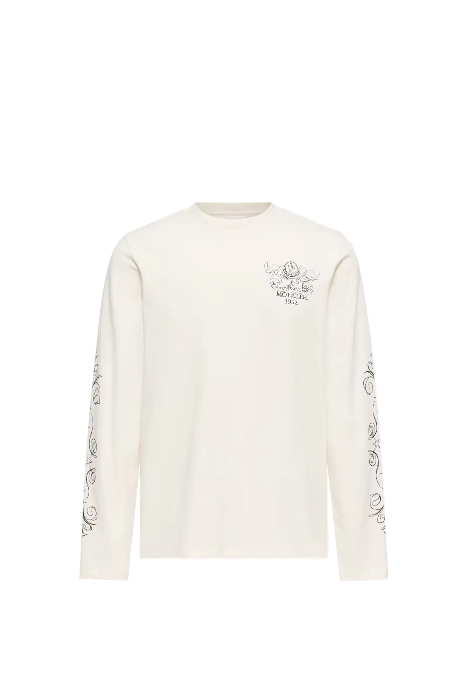 Logo motif cotton long sleeve t-shirt
