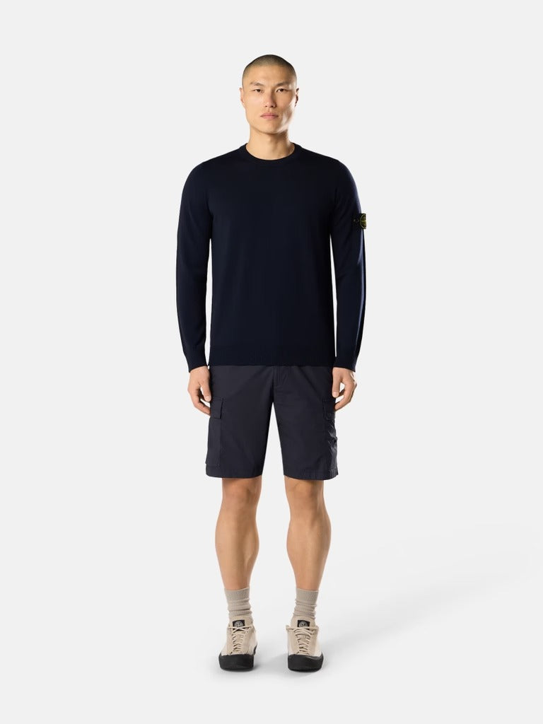Regular-fit crewneck jumper-STONE ISLAND-Verso