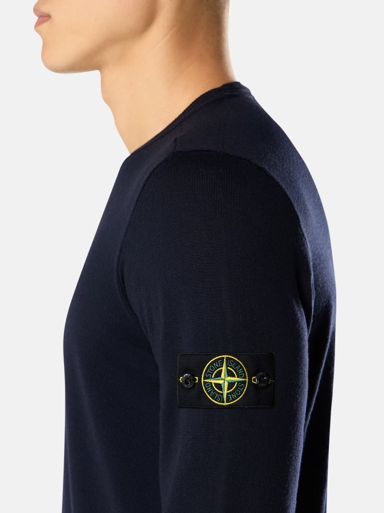 Regular-fit crewneck jumper-STONE ISLAND-Verso