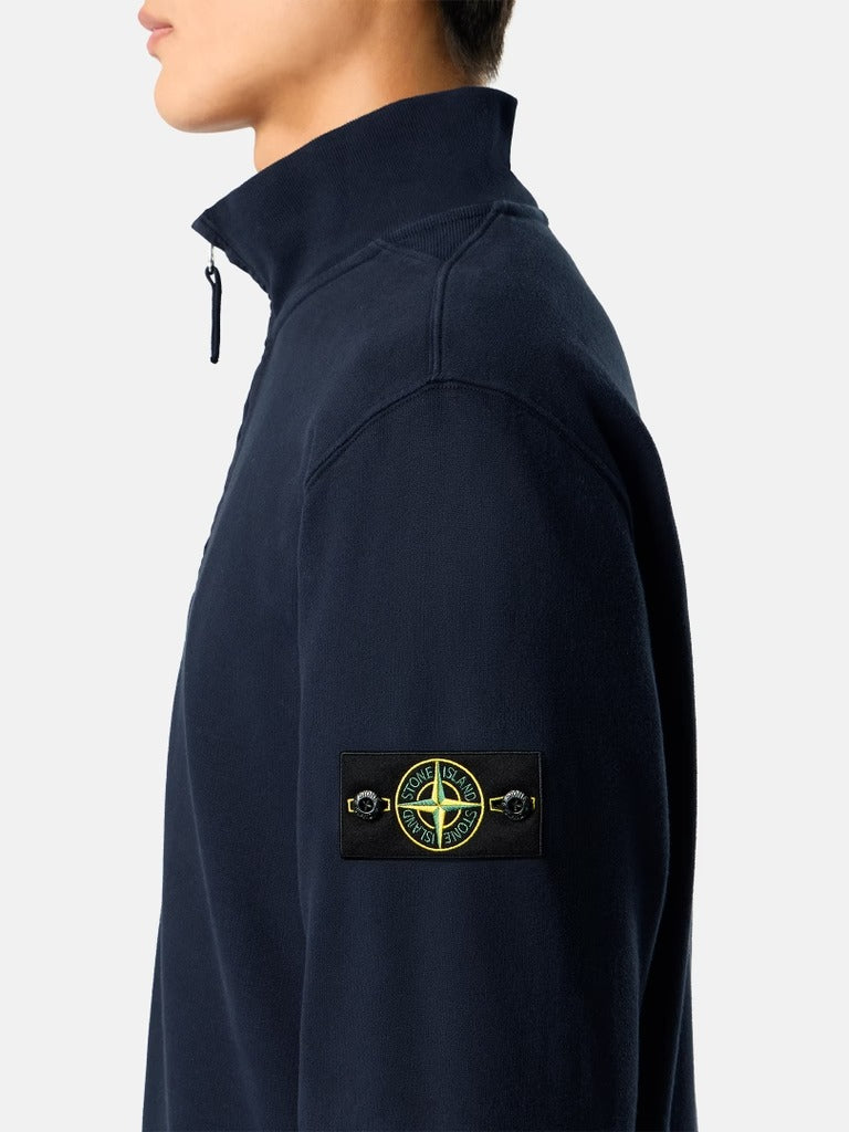 Half-zip cotton sweatshirt