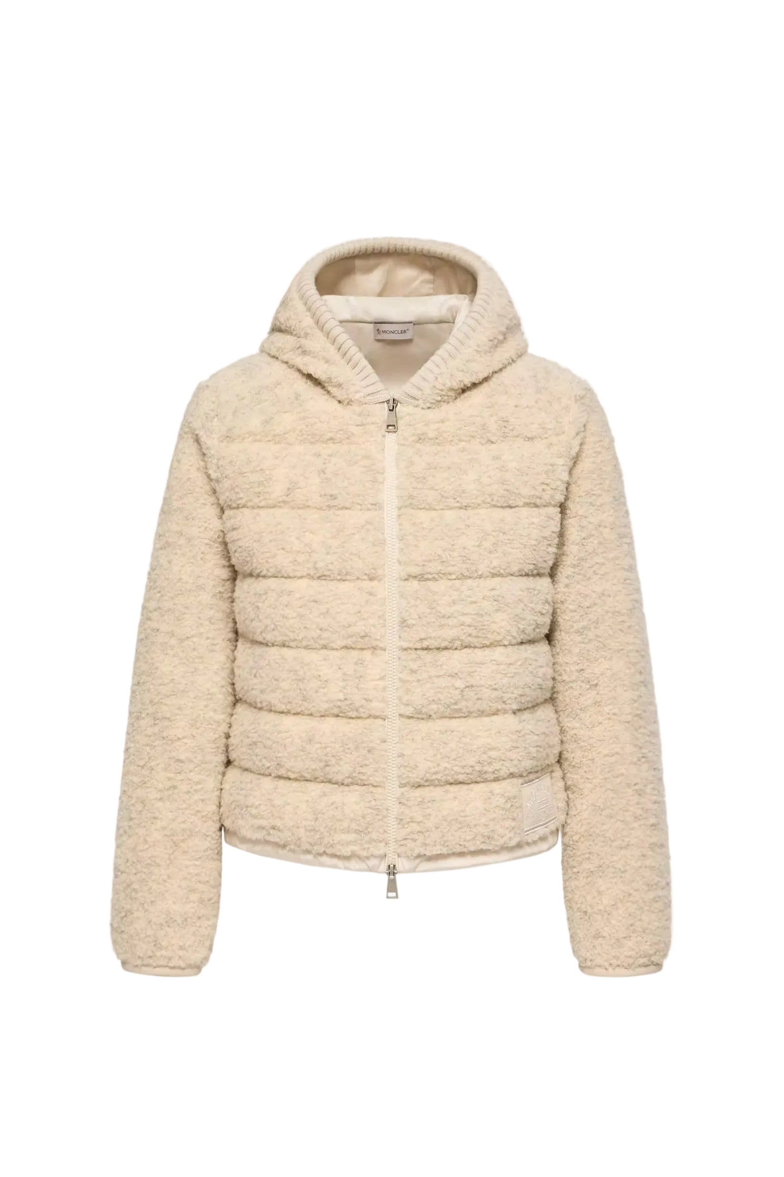 Teddy padded zip-up hoodie