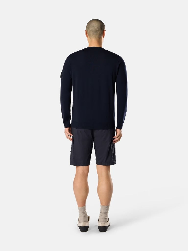 Regular-fit crewneck jumper-STONE ISLAND-Verso