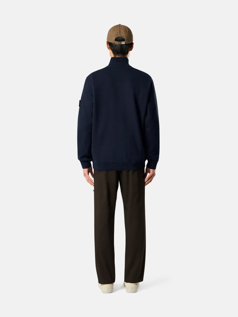Half-zip cotton sweatshirt