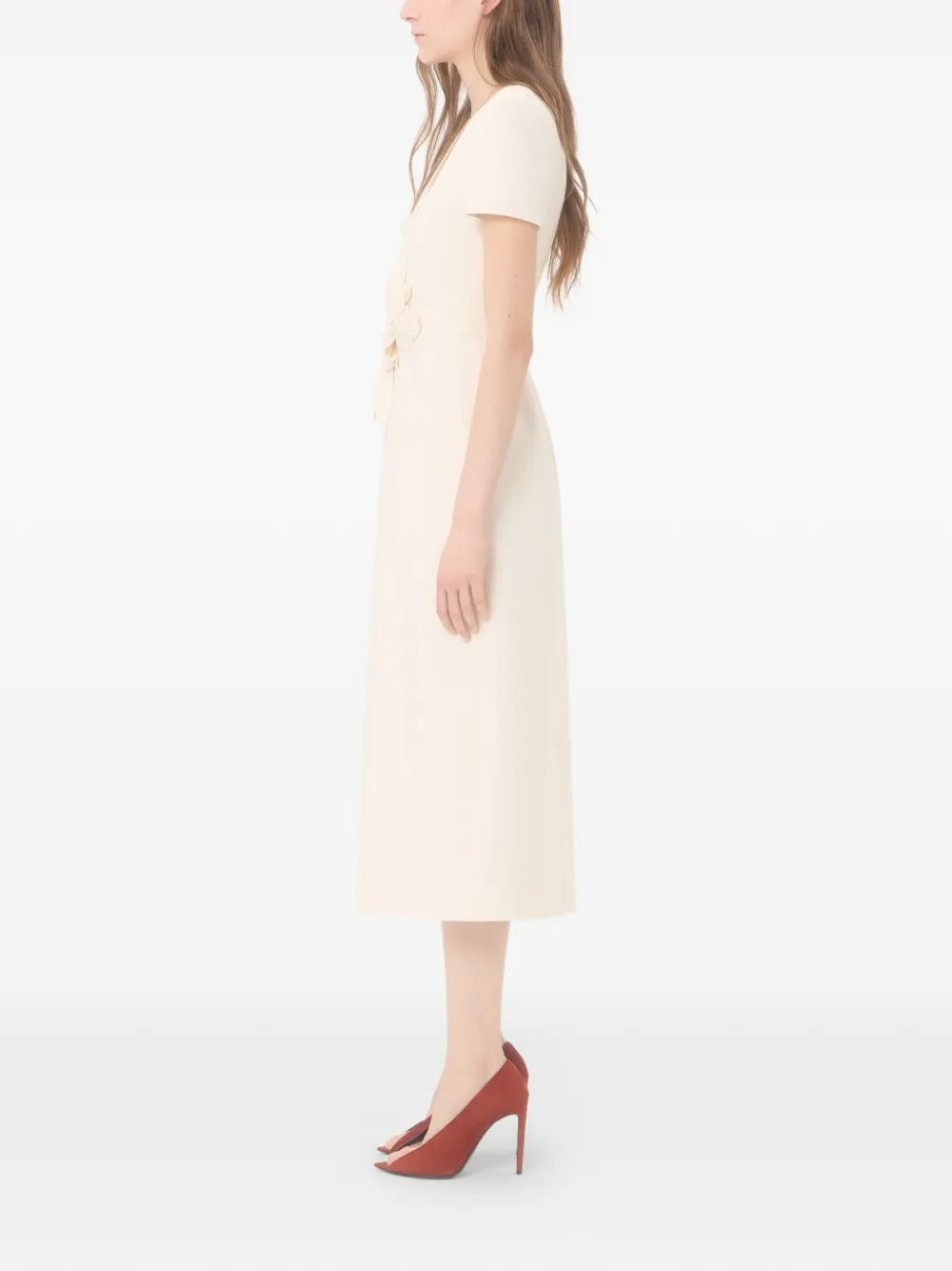 Garavani embroidered crepe couture dress-VALENTINO-Verso