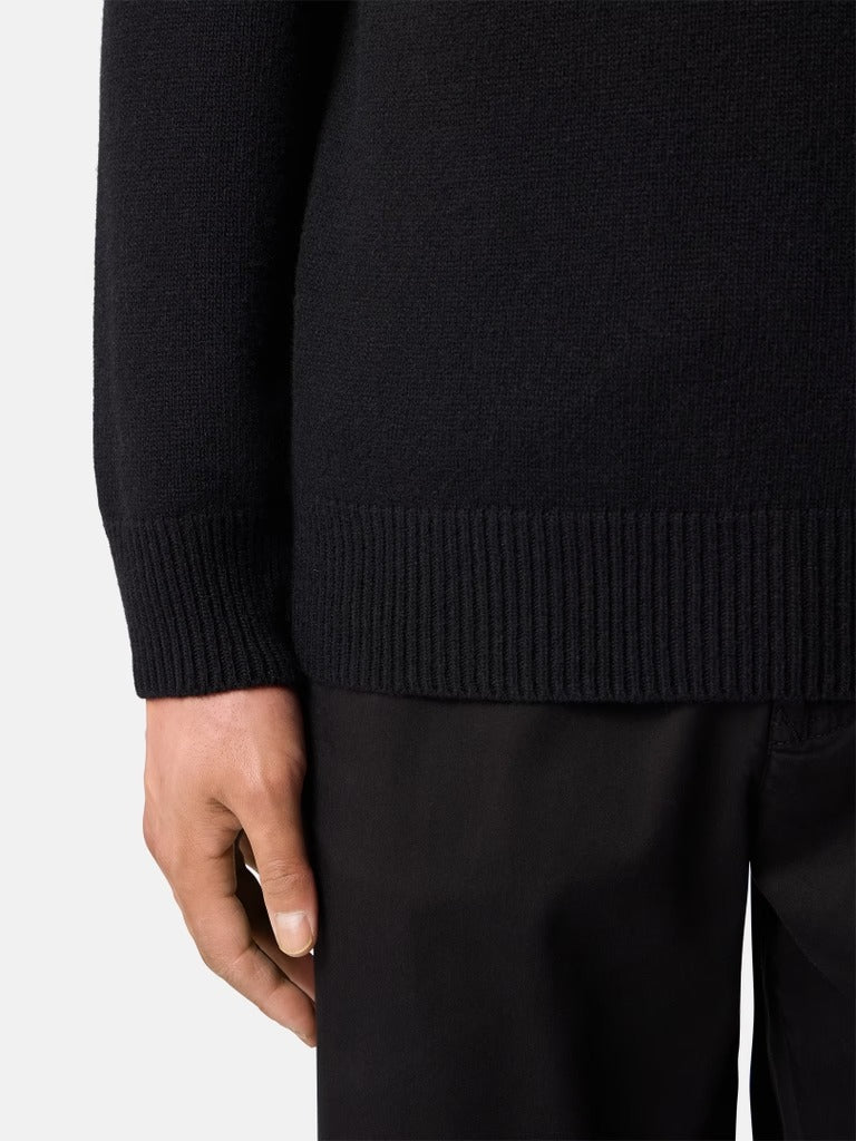 Regular-Fit Half-Zip Jumper with Button Placket-STONE ISLAND-Verso