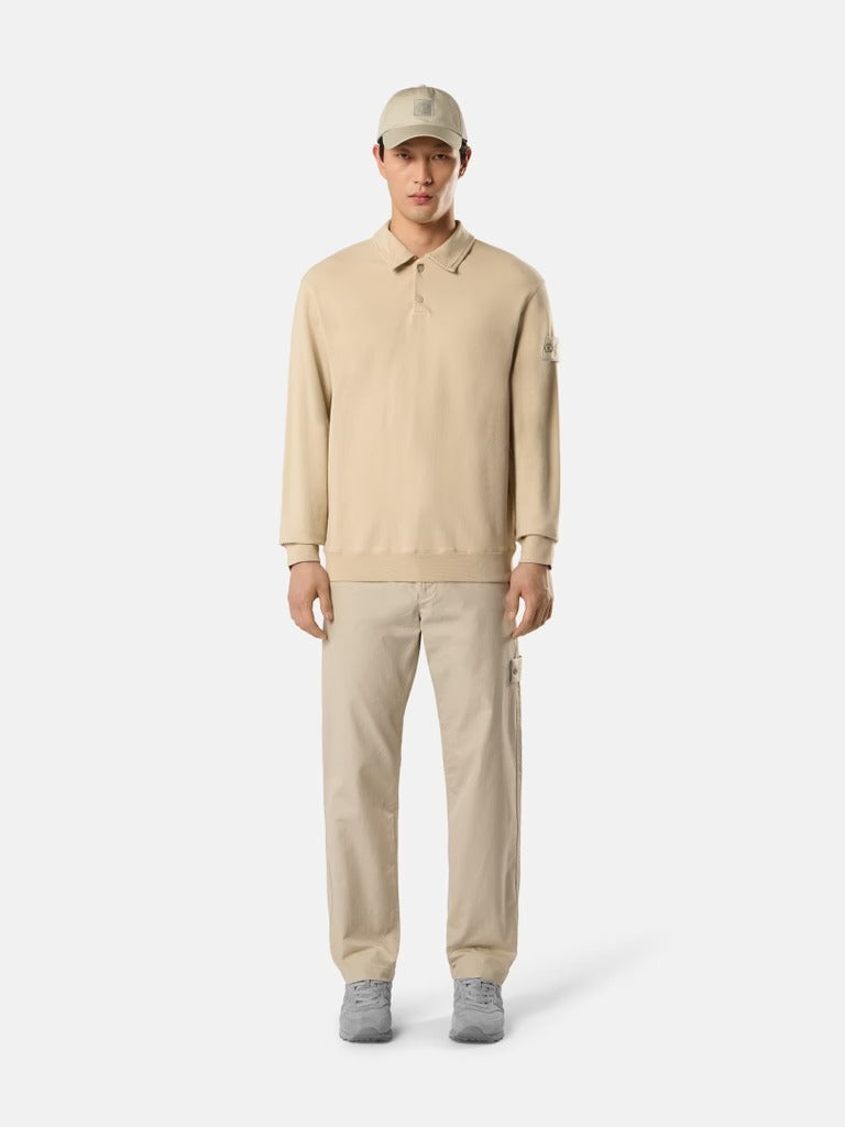 Regular-fit collared sweatshirt with chest pockets