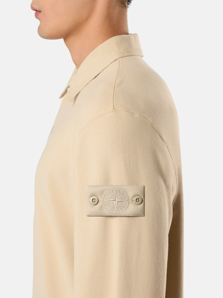 Regular-fit collared sweatshirt with chest pockets