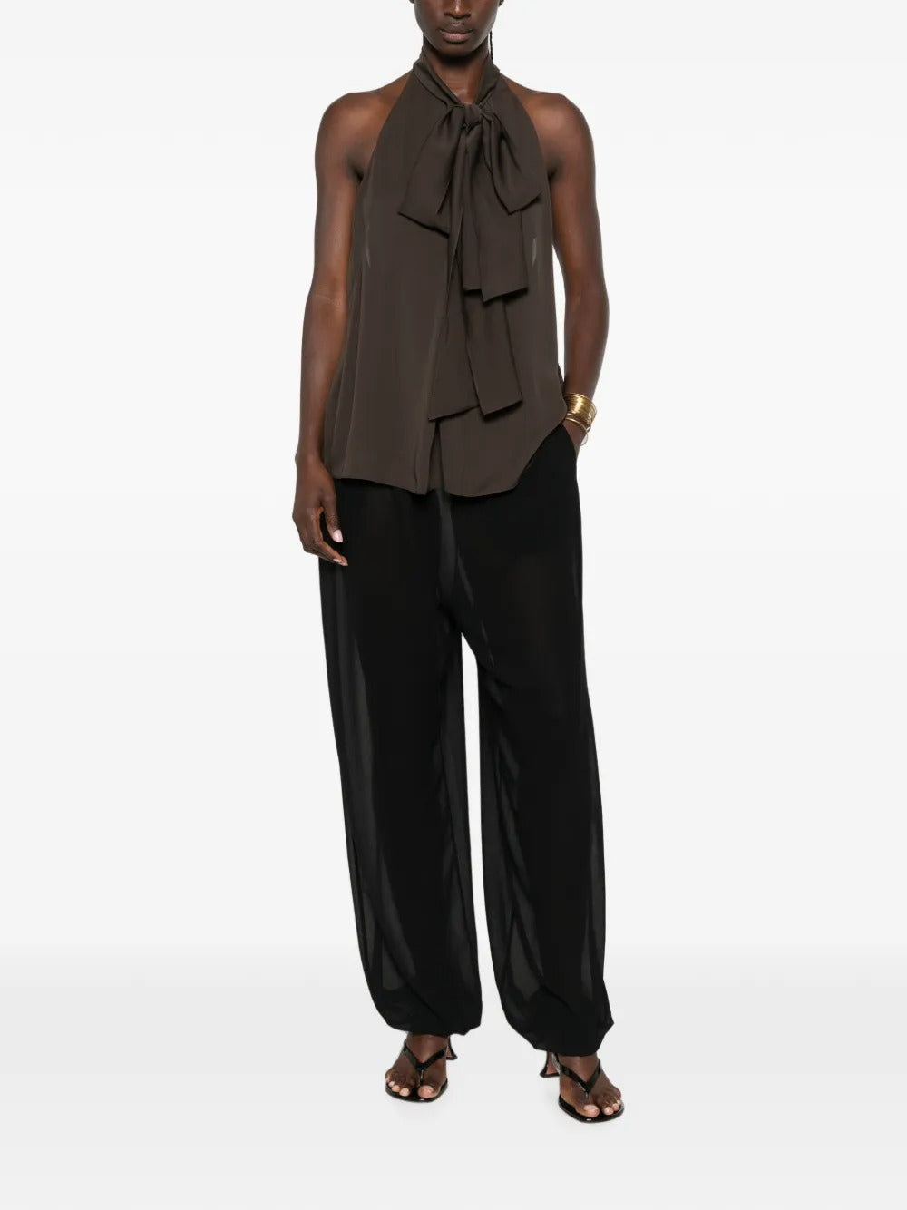 Sleeveless bow-detail top-TOM FORD-Verso