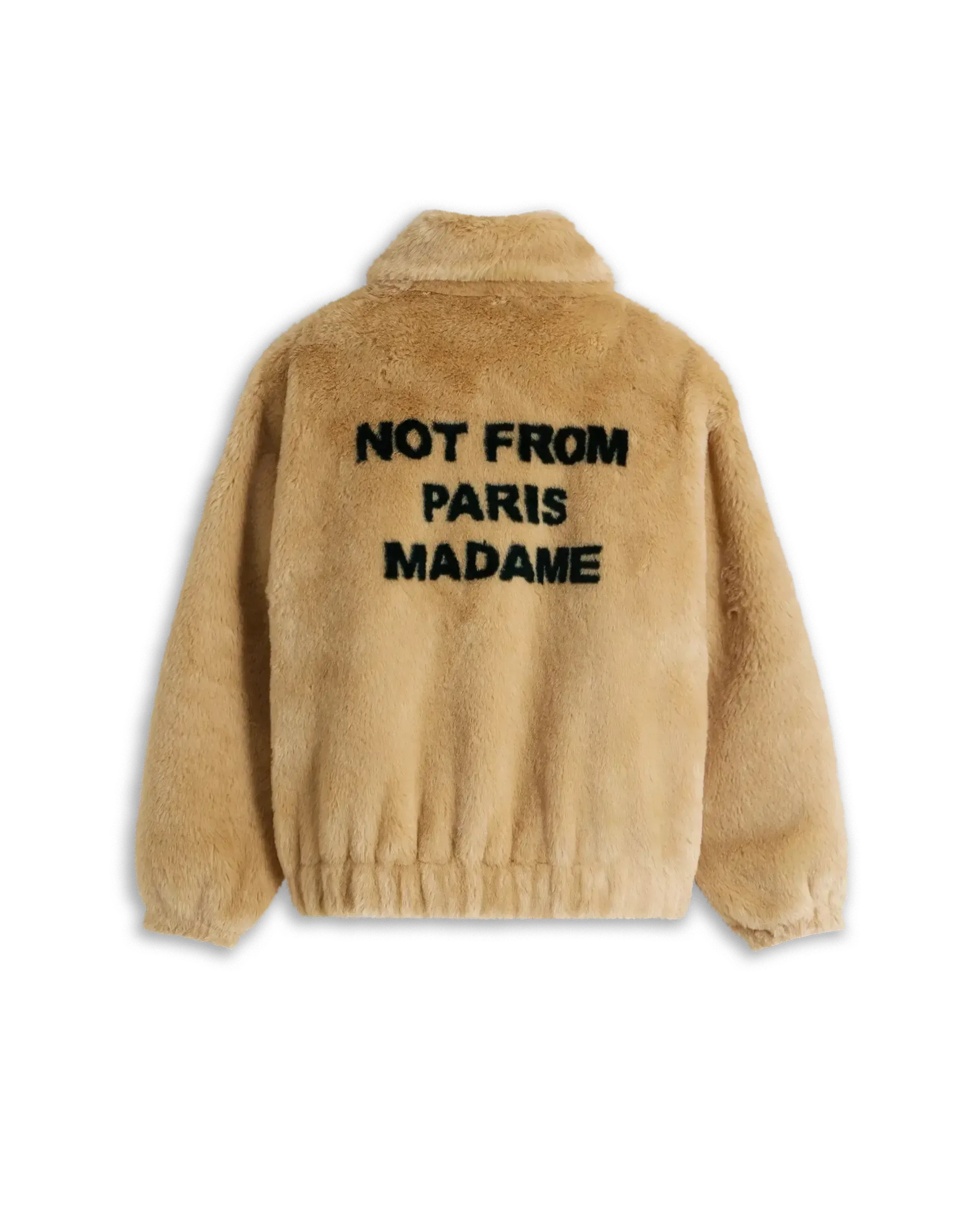 Faux Fur Slogan-DRÔLE DE MONSIEUR-Verso